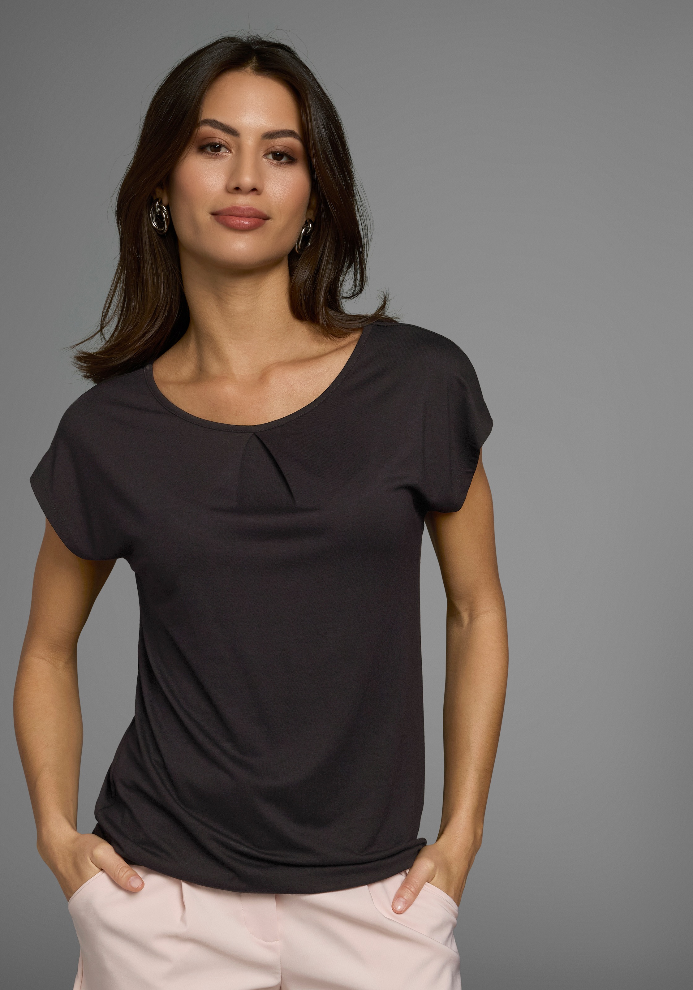 Laura Scott T-Shirt, (Packung, 2 tlg.), mit floralem Print - NEUE KOLLEKTIO günstig online kaufen