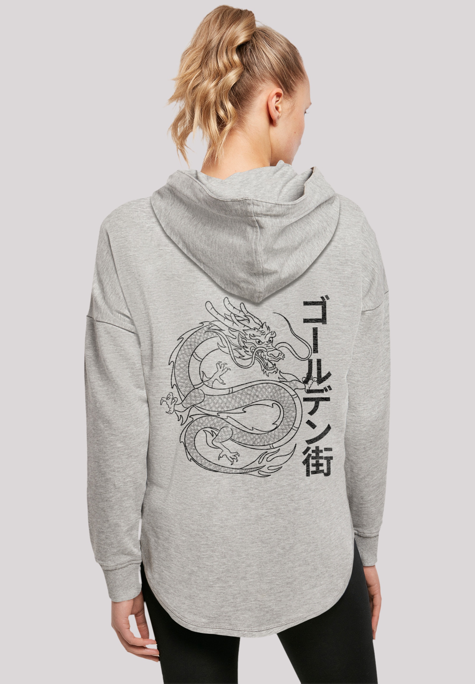 F4NT4STIC Kapuzenpullover "Drache Golden Gai", Print