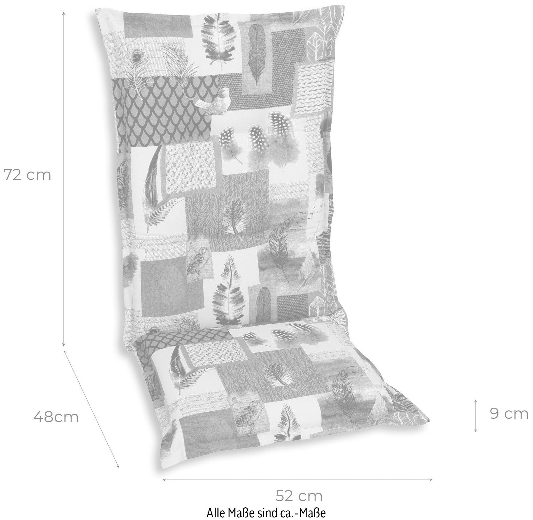 GO-DE Hochlehnerauflage, braun