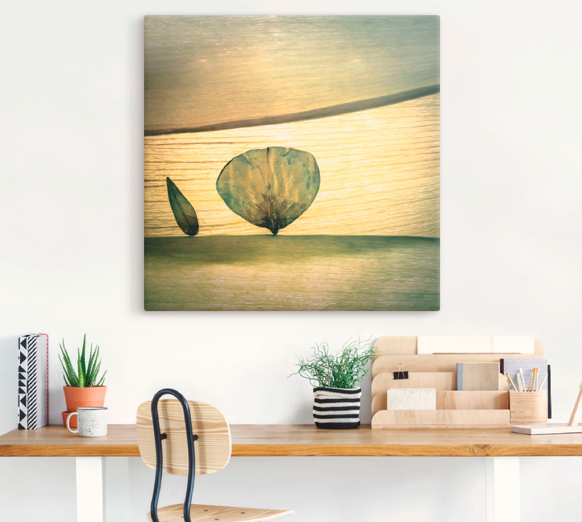 Artland Wandbild »Frühling?«, Blätter, (1 St.), als Leinwandbild, Poster, Wandaufkleber in verschied. Größen
