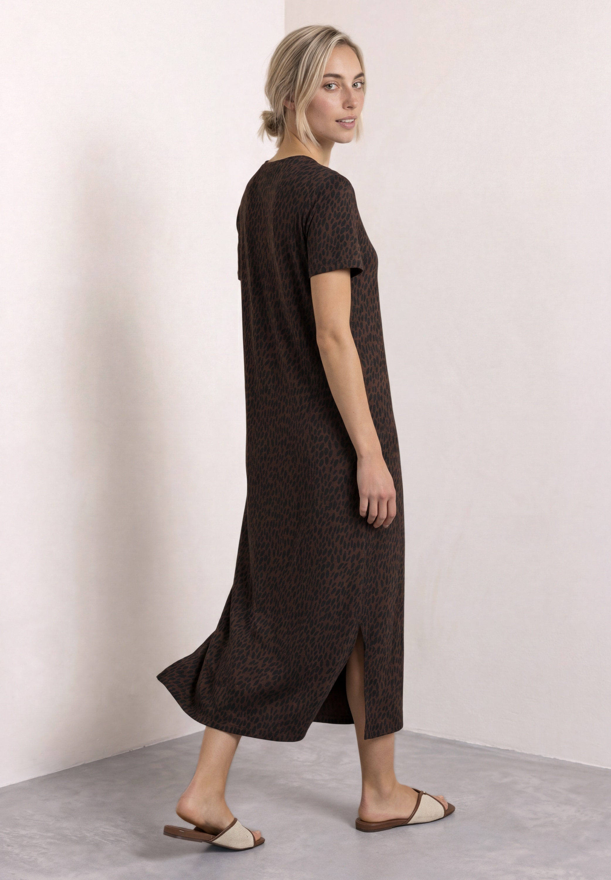 STREET ONE Midikleid Ohne Taschen mit grafischem Muster