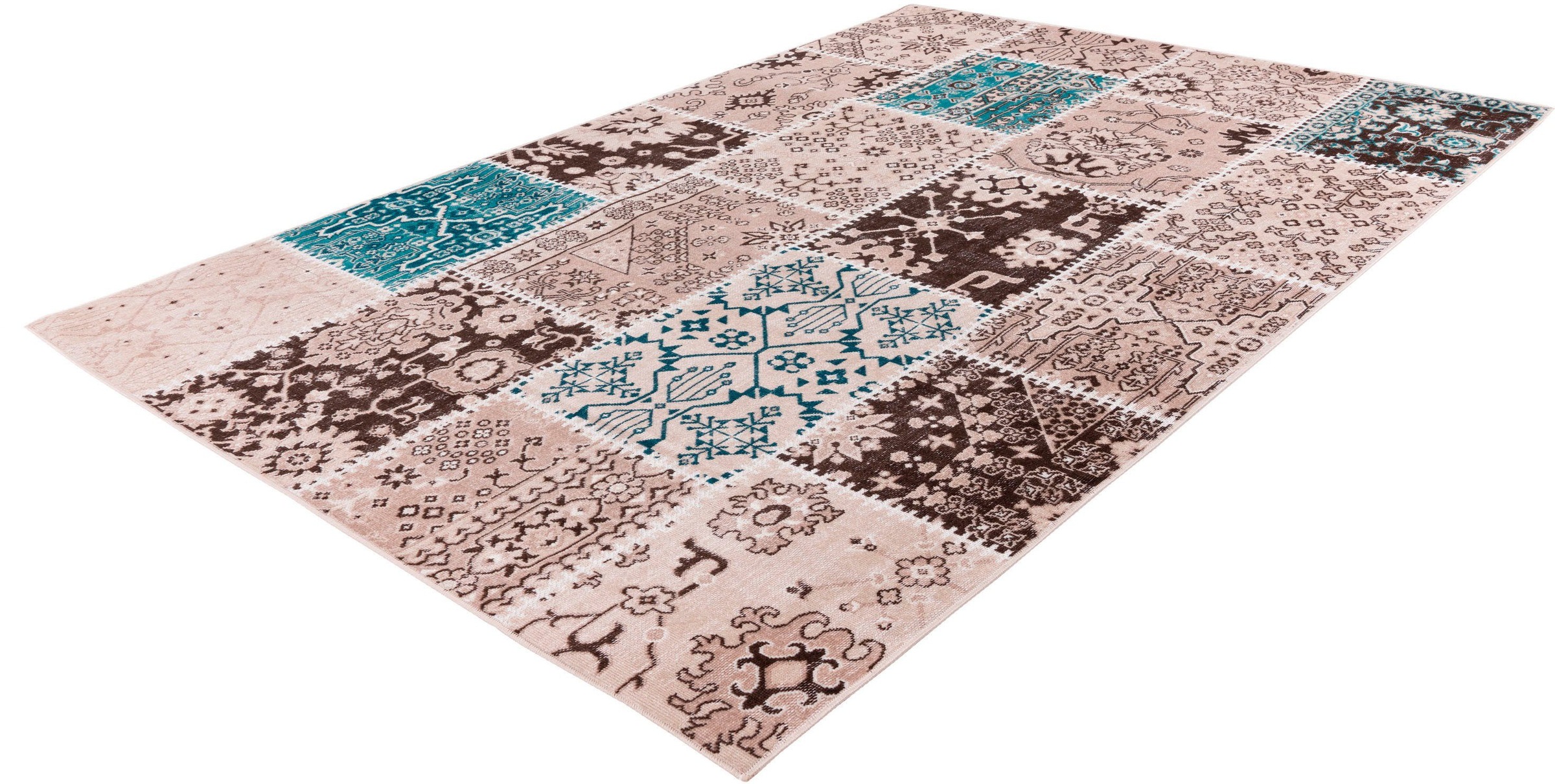 Teppich MY HOME "Darian" Gr. 4, grau (taupe), B:160cm H:6mm L:230cm, Kunstfaser, Teppiche, Teppich, Wohnzimmer 3