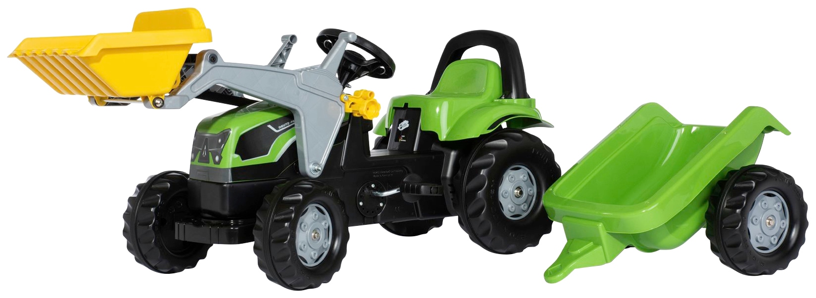 rolly toys® Tretfahrzeug »Deutz 5115 G«, Traktor mit Trailer und Lader