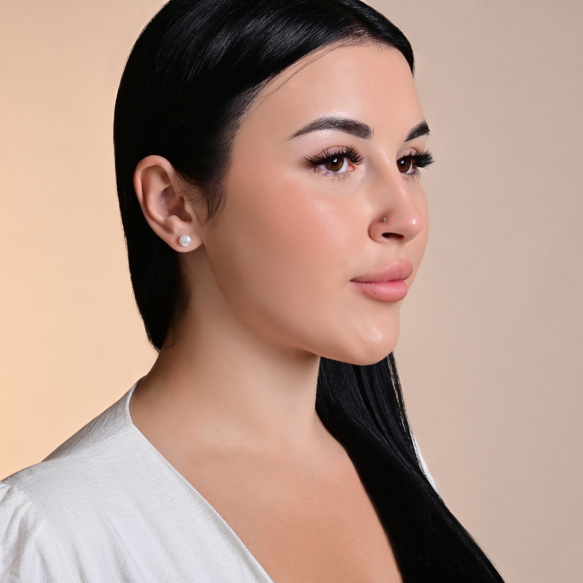 Adelia´s Paar Ohrhänger »Damen Ohrringe – Ohrstecker aus Edelstahl mit Perle« Ideal als Geschenk – dezent und elegant
