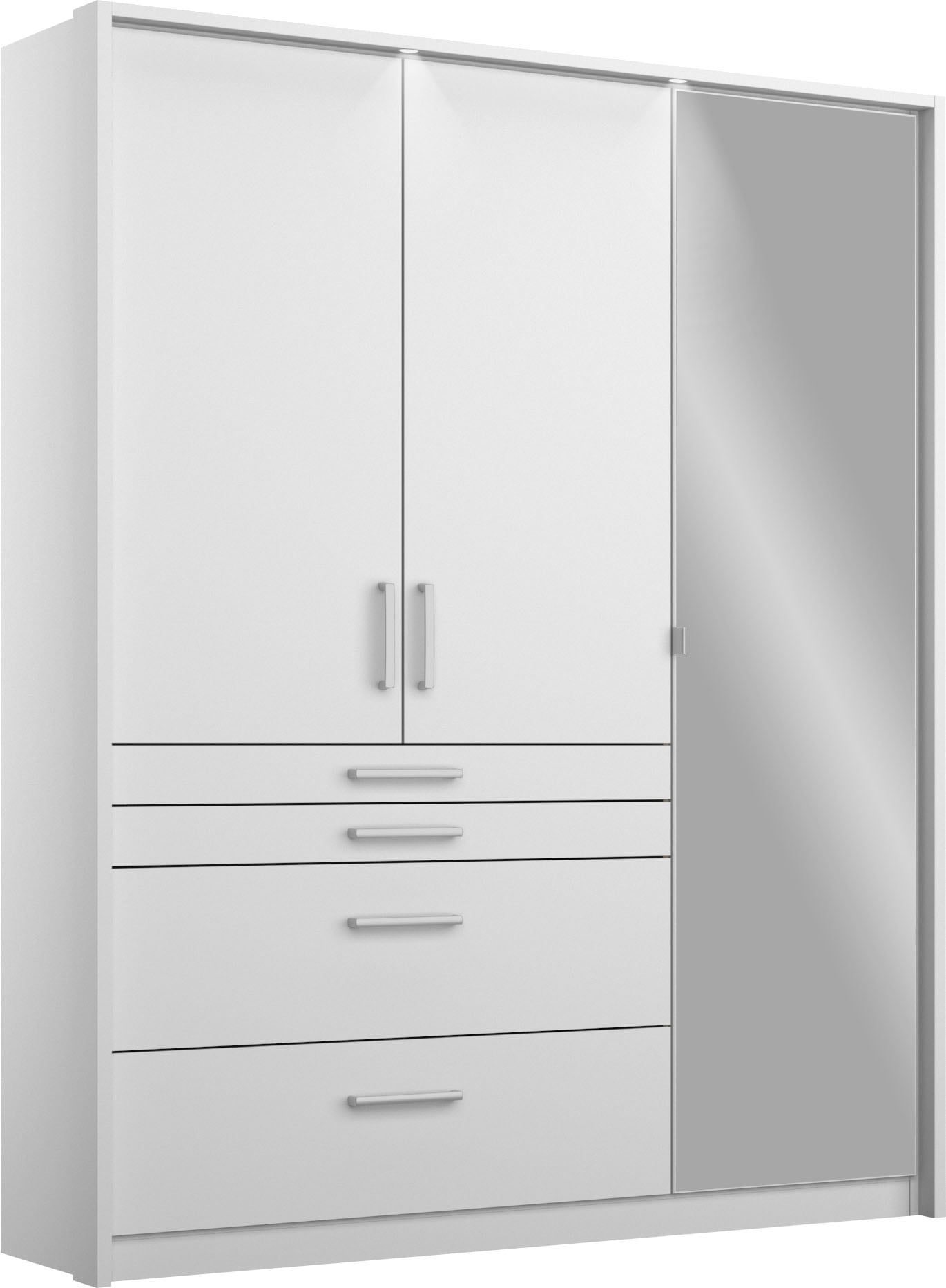 rauch Drehtürenschrank "Kleiderschrank Schrank Garderobe Garderobenschrank HOMBURG" inkl. Passepartout, oberer Schubkasten mit Einteilung MADE IN GERMANY