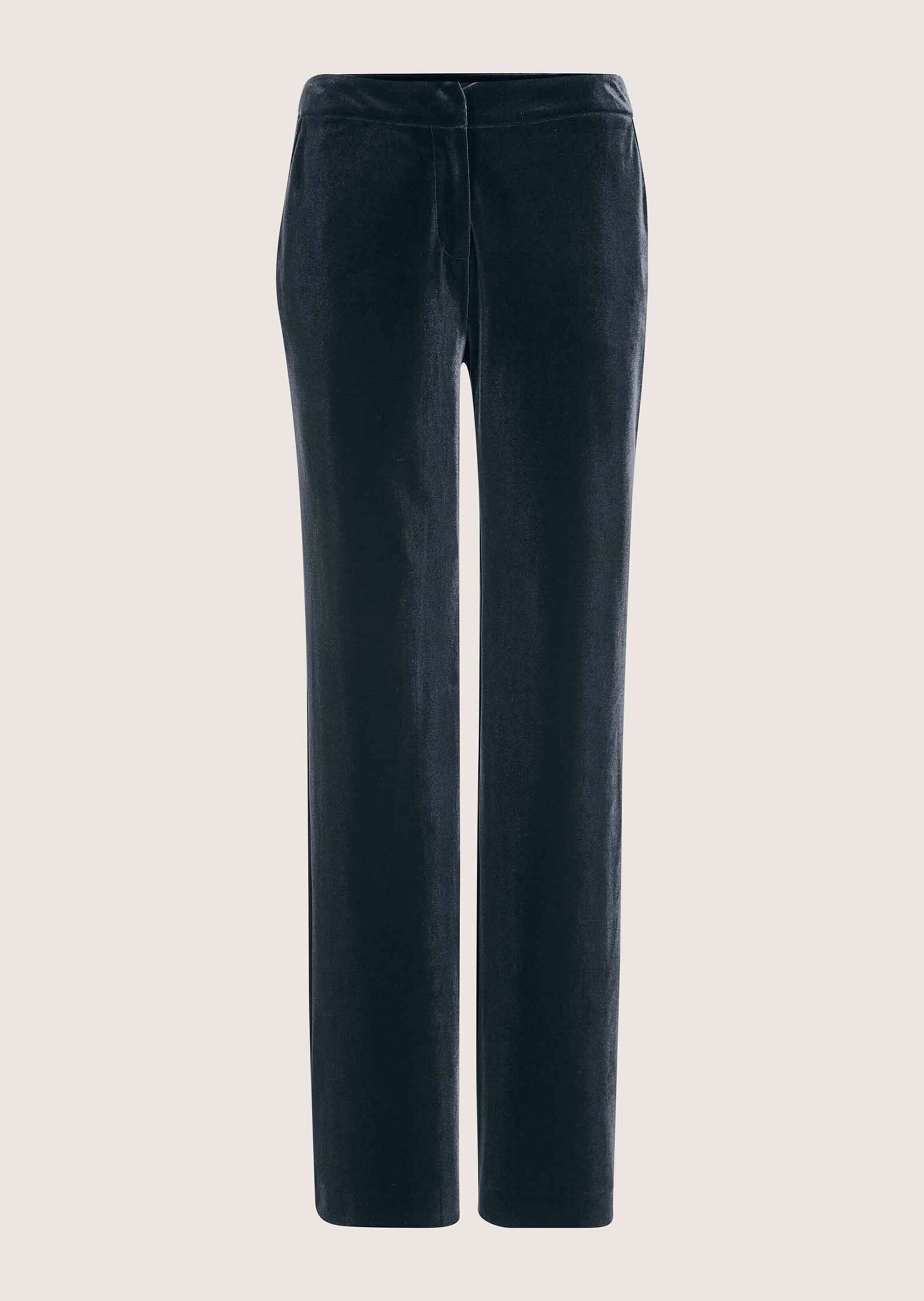 MADELEINE Palazzohose "Samthose Elegante Hose mit luxuriösem Touch" Samthose mit weitem Bein