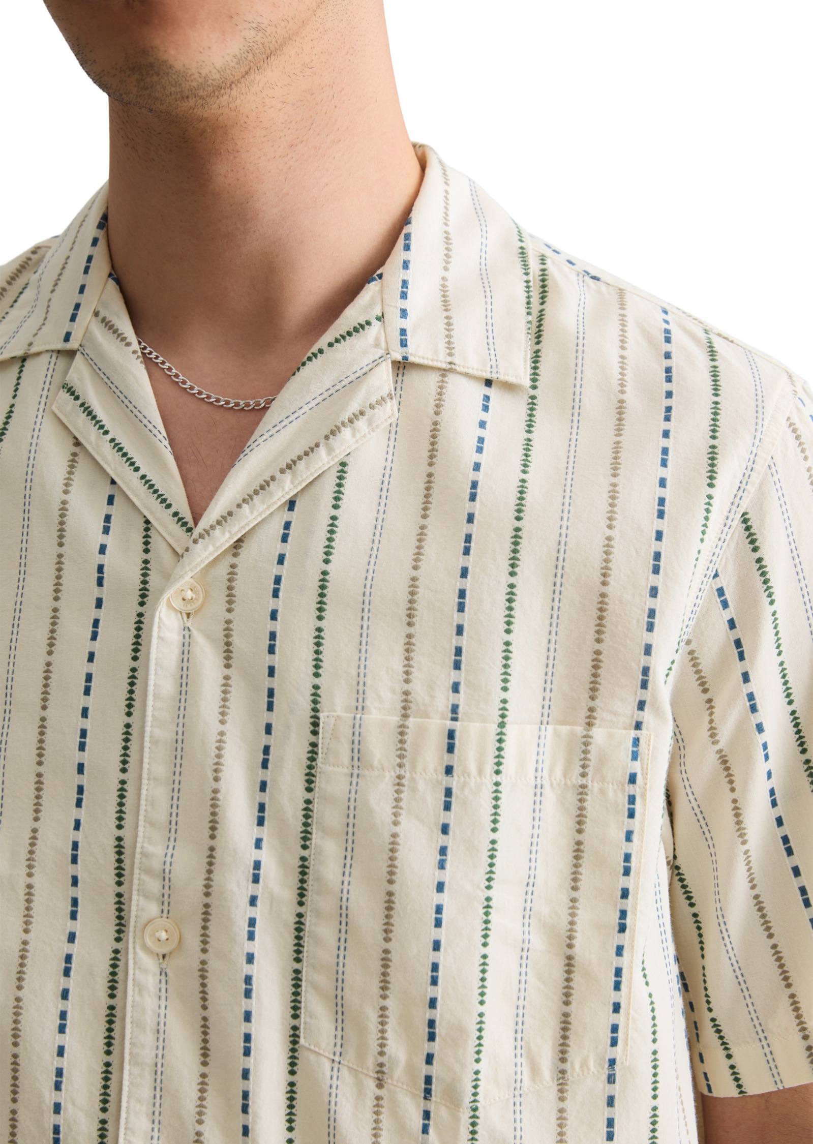 Marc O'Polo DENIM Kurzarmhemd »mit mehrfarbigen Streifen«