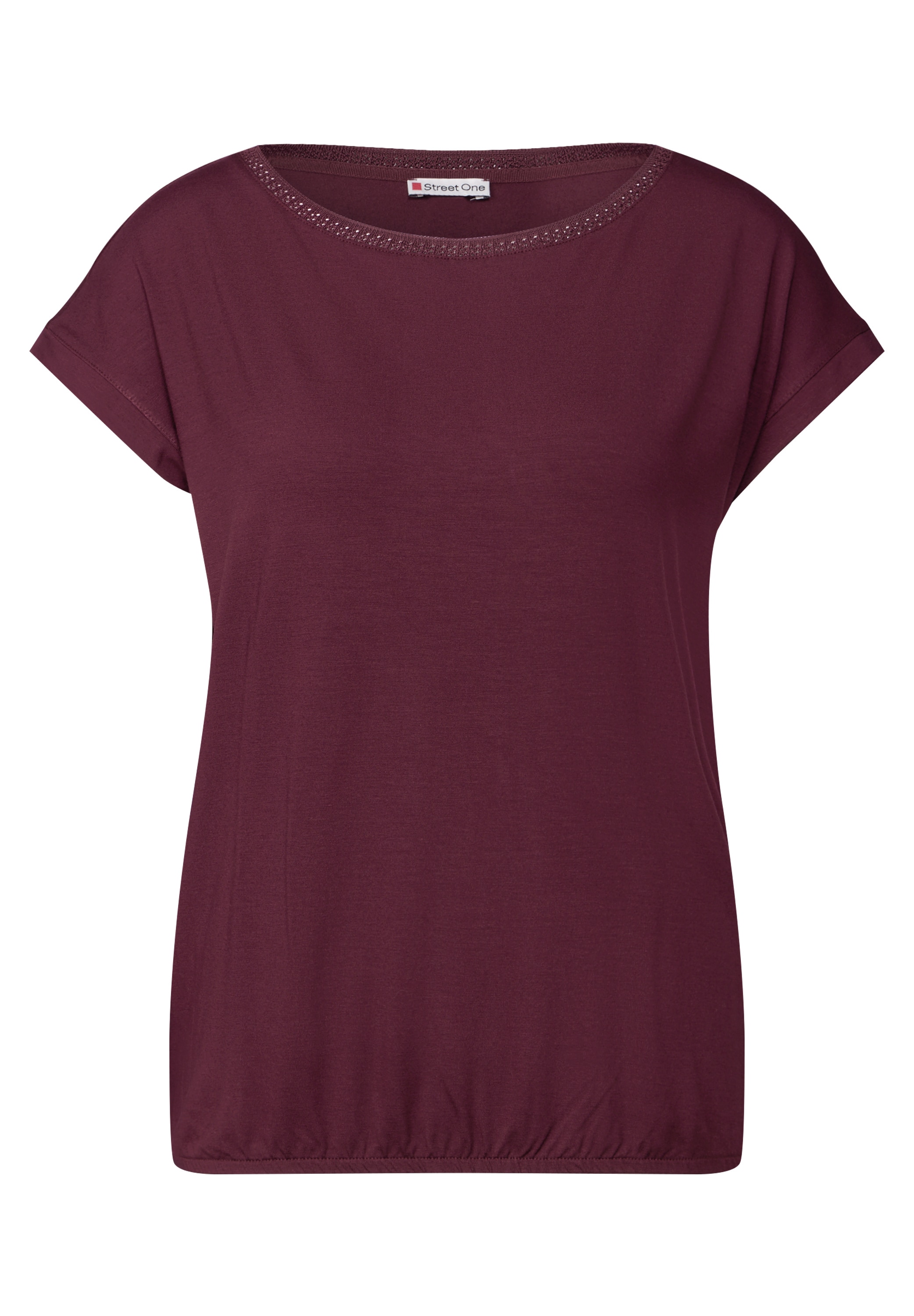 STREET ONE T-Shirt, mit U-Boot-Ausschnitt