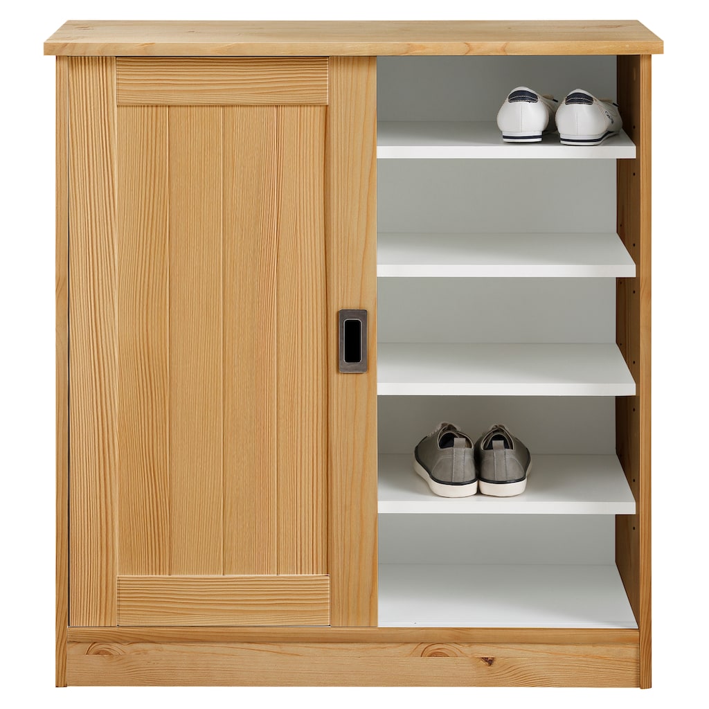 Home affaire Schuhschrank »Nekso«, Breite 83 cm, aus MDF oder Massivholz, FSC®-zertifiziert