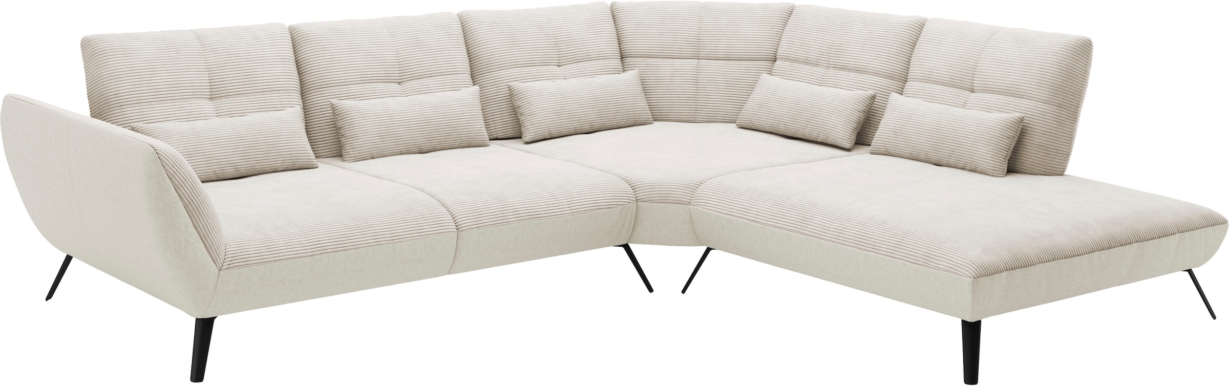 Places of Style Ecksofa »Mikado L-Form«, inkl. Sitztiefenverstellung und Armteilverstellung