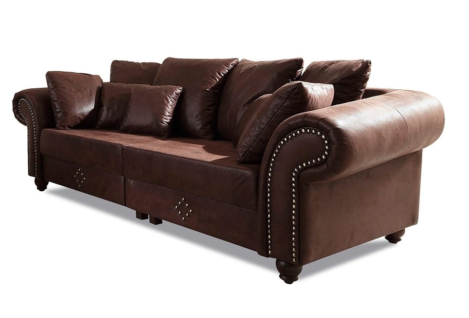 Home affaire Big-Sofa "King George Mega Sofa, viel Platz, Federkern" günstig online kaufen