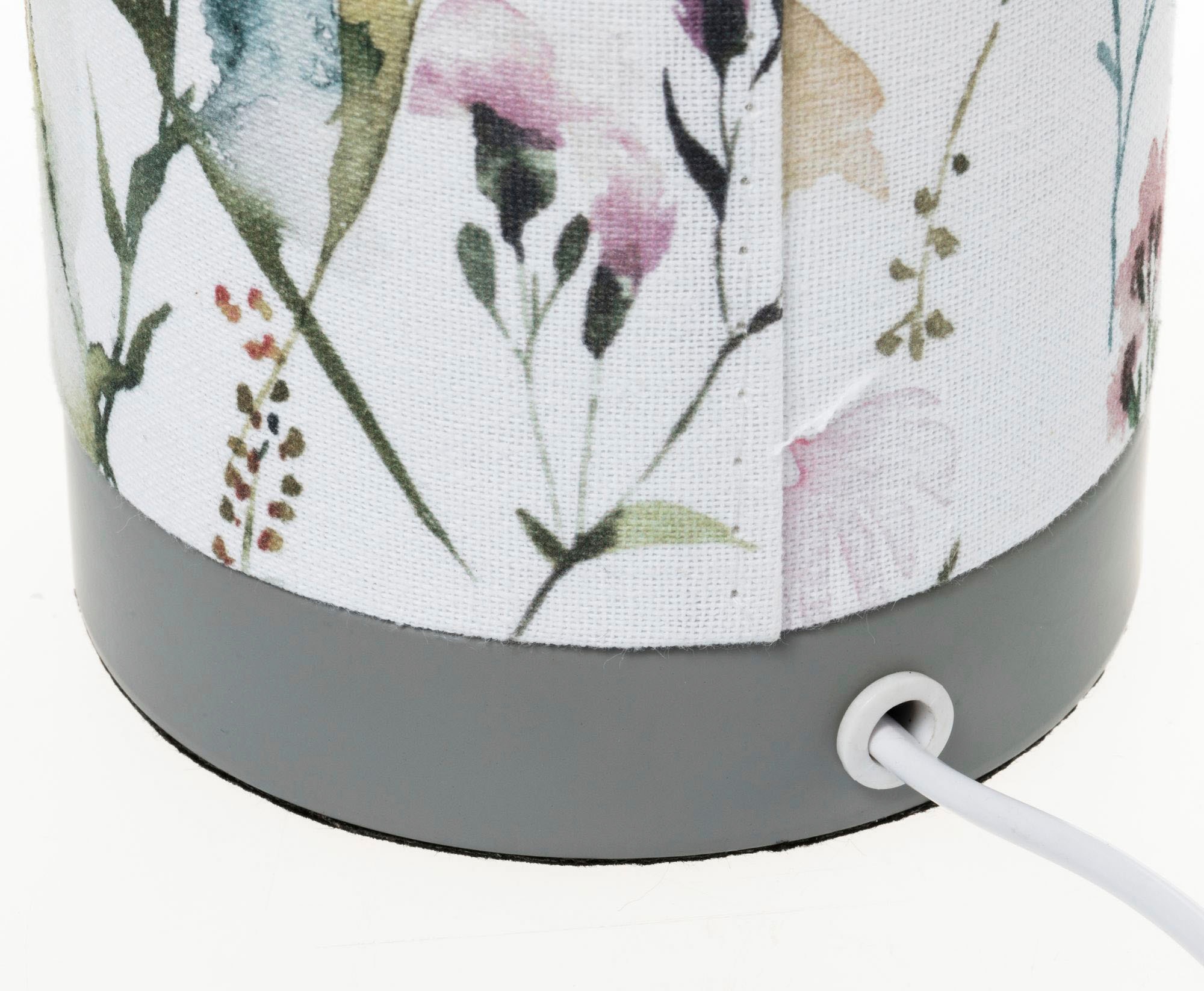 Pauleen Tischleuchte »Flowery Romance«, 1 flammig-flammig, E14, Stoffschirm Blumenmuster