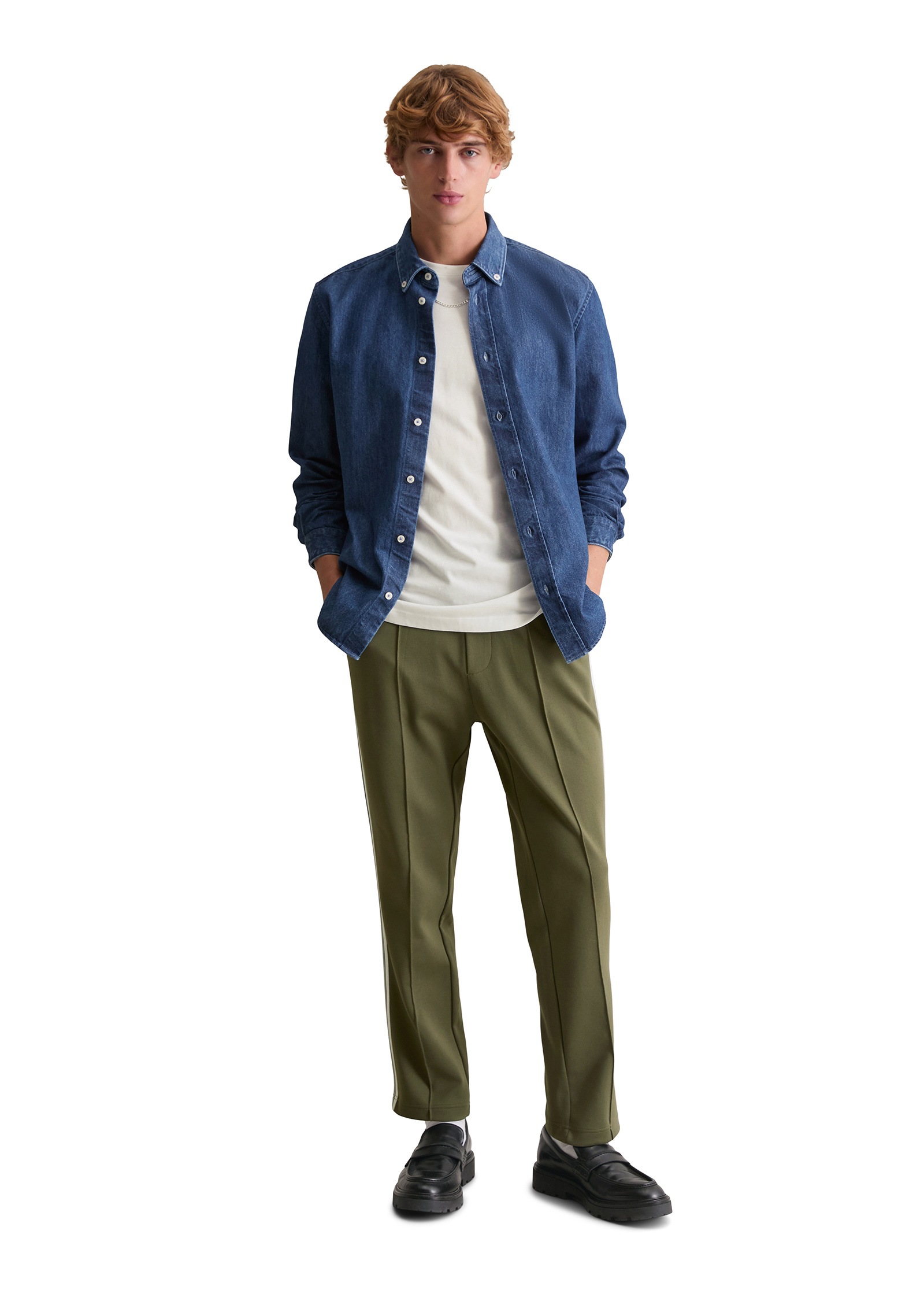 Marc O'Polo DENIM Langarmhemd »aus reiner Bio-Baumwolle«