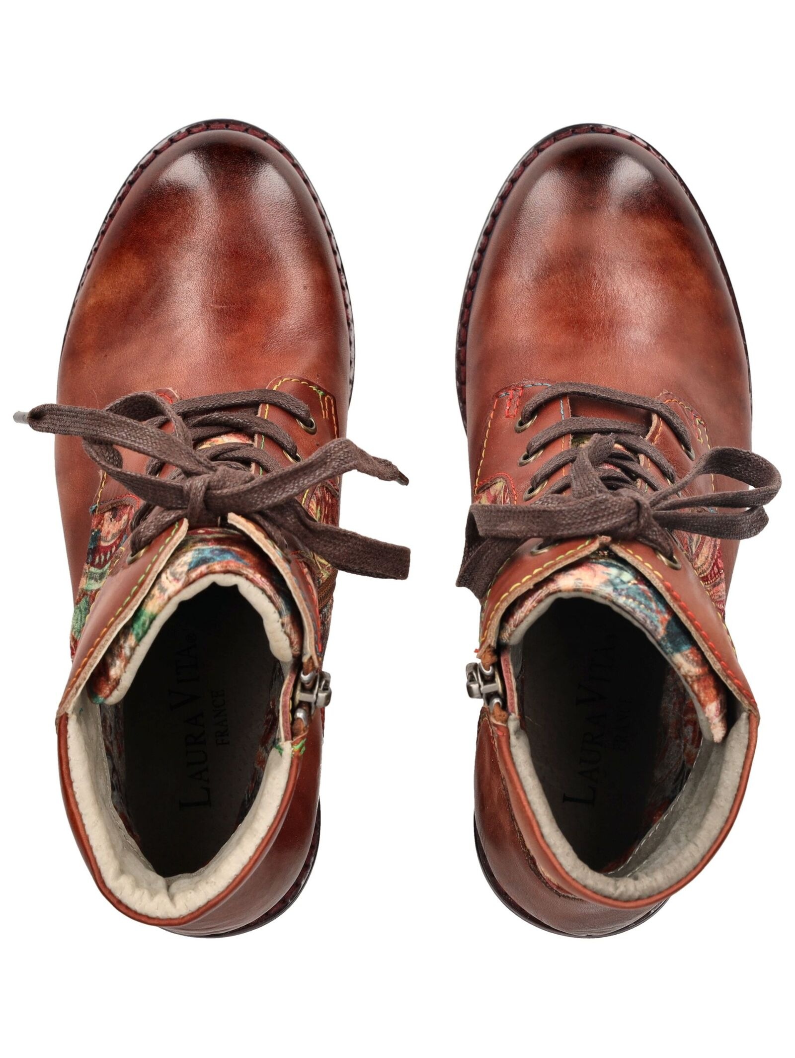 LAURA VITA Schnürstiefelette »LAURA VITA Stiefelette Leder/Textil«