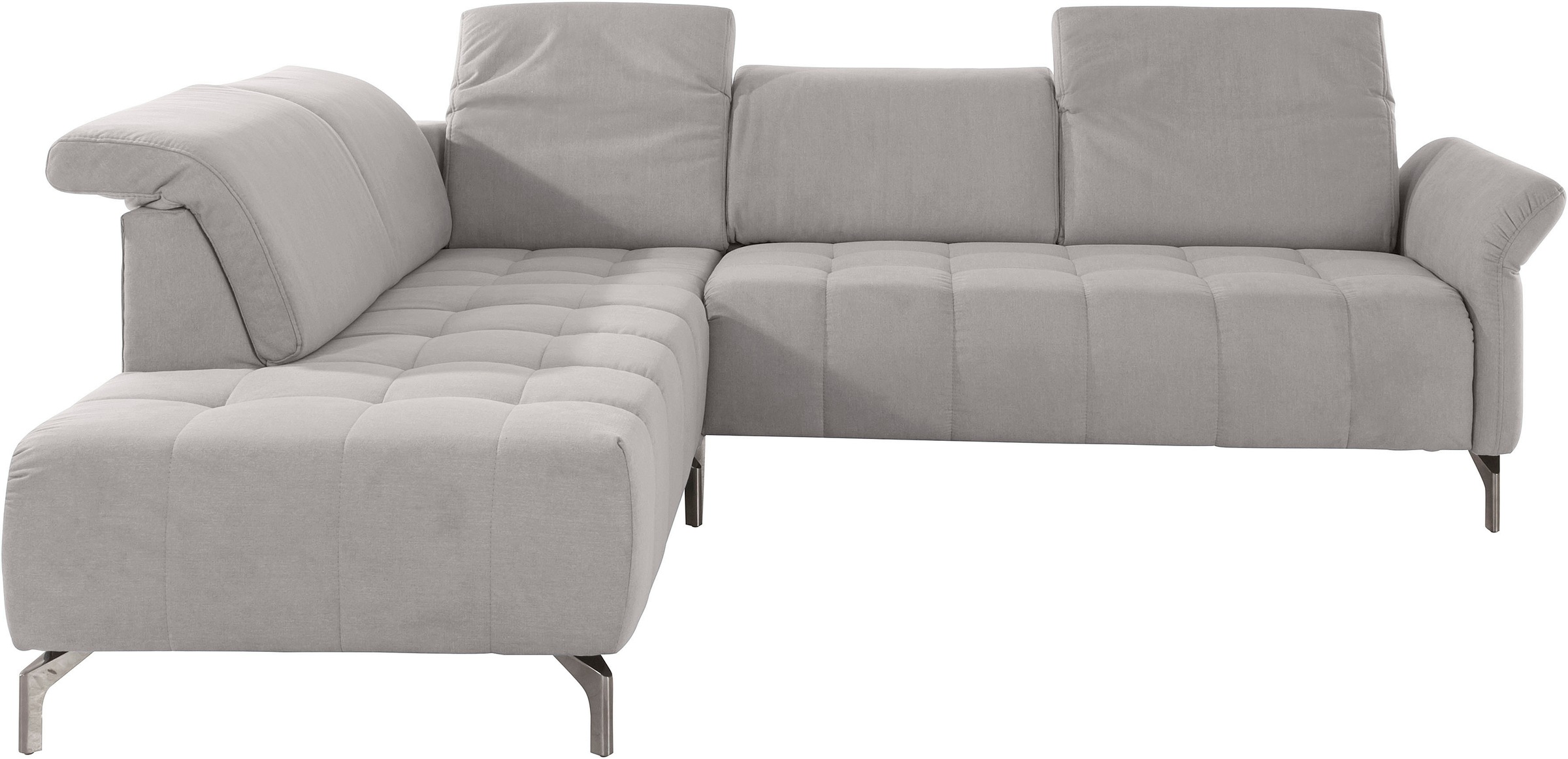 Home affaire Ecksofa "Fresh L-Form" Federkern, wahlweise Kopfteilverstellun günstig online kaufen