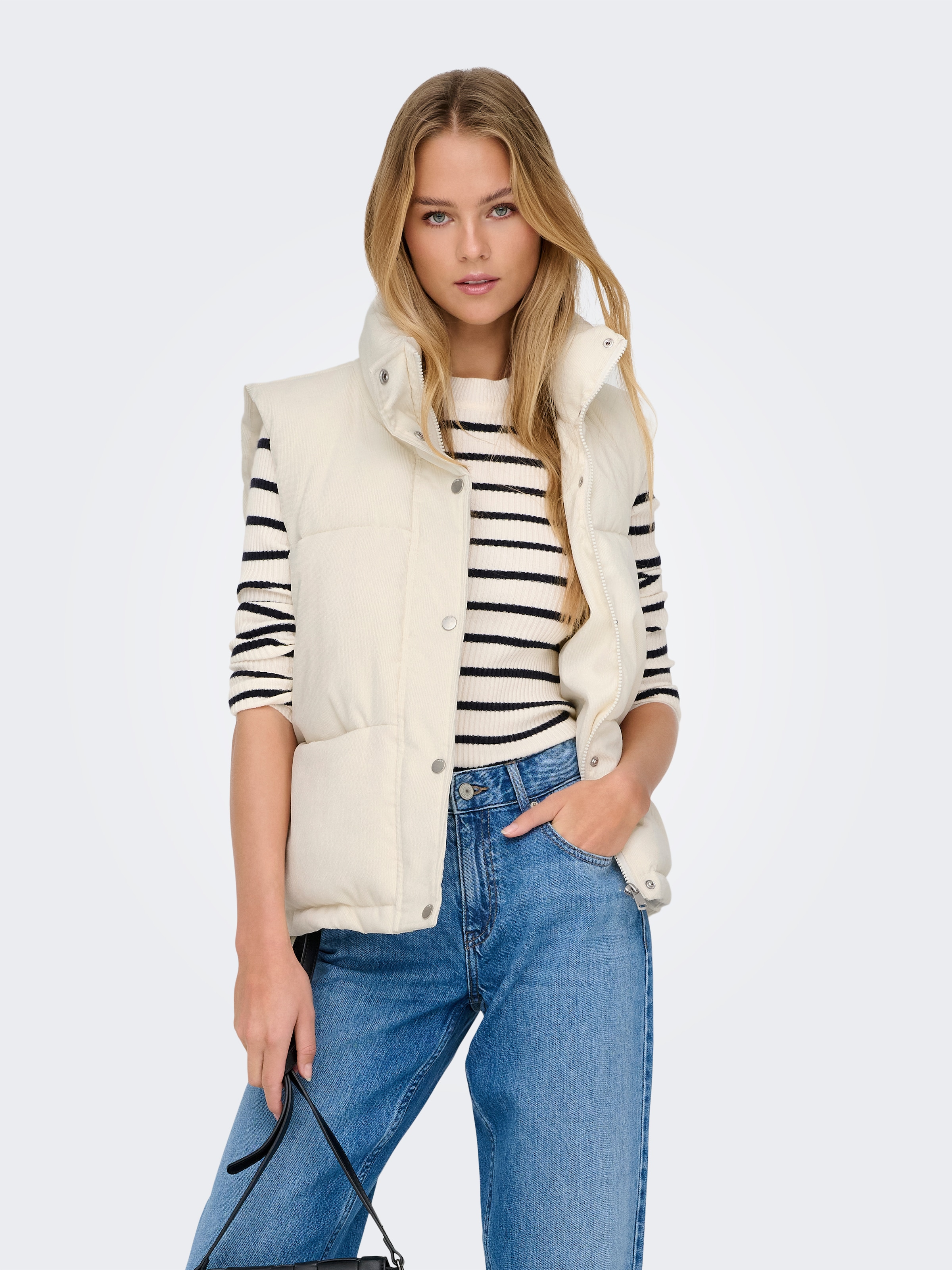 ONLY Steppweste "ONLNEWDOLLY CORDUROY WAISTCOAT CS OTW" günstig online kaufen