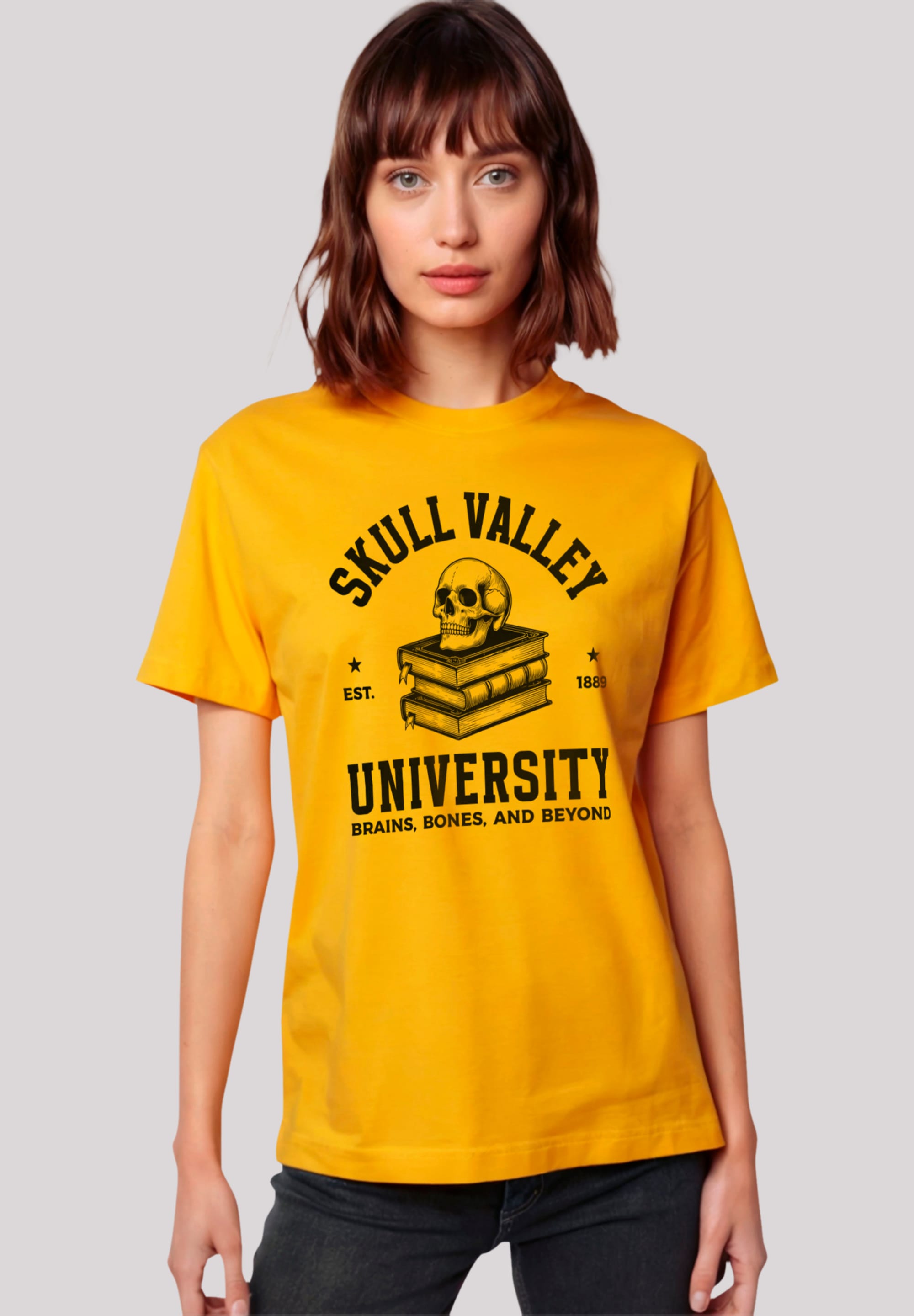 F4NT4STIC T-Shirt "Halloween University skull valley", Premium Qualität, Un günstig online kaufen