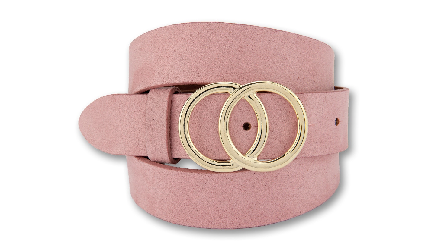 BERND GÖTZ Ledergürtel »Ledergürtel aus Veloursleder mit modischer Goldschließe«