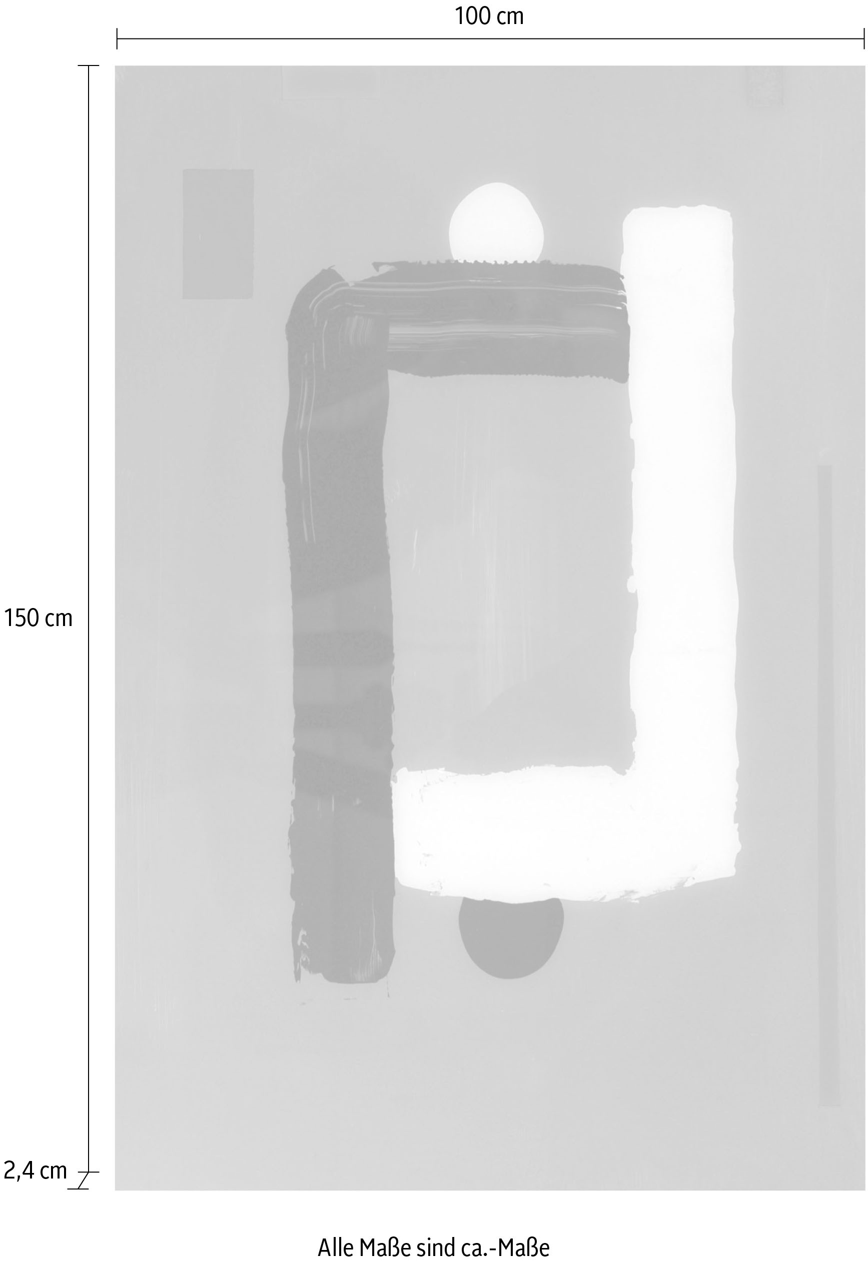 queence Acrylglasbild »Kunstwerk«, Kunst-Abstrakt-Abstrakte-Modern, Fine Art-Print in Galeriequalität