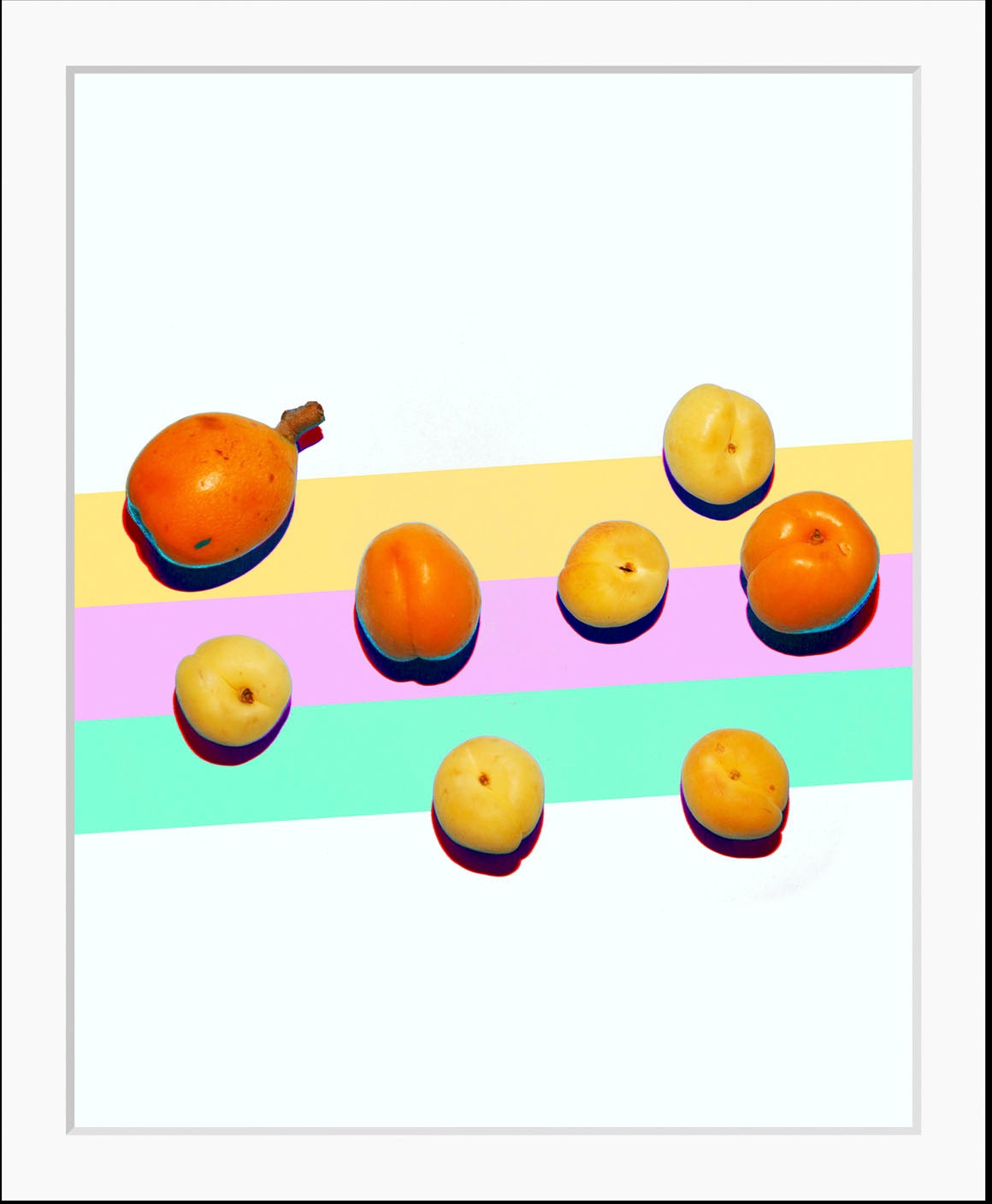 queence Bild »Maurice«, Obst-Obst Bilder-Lebensmittel-Essen-Kunst-Figuren, (1 St.), HD Premium Poster-Druck inkl. Holzrahmen