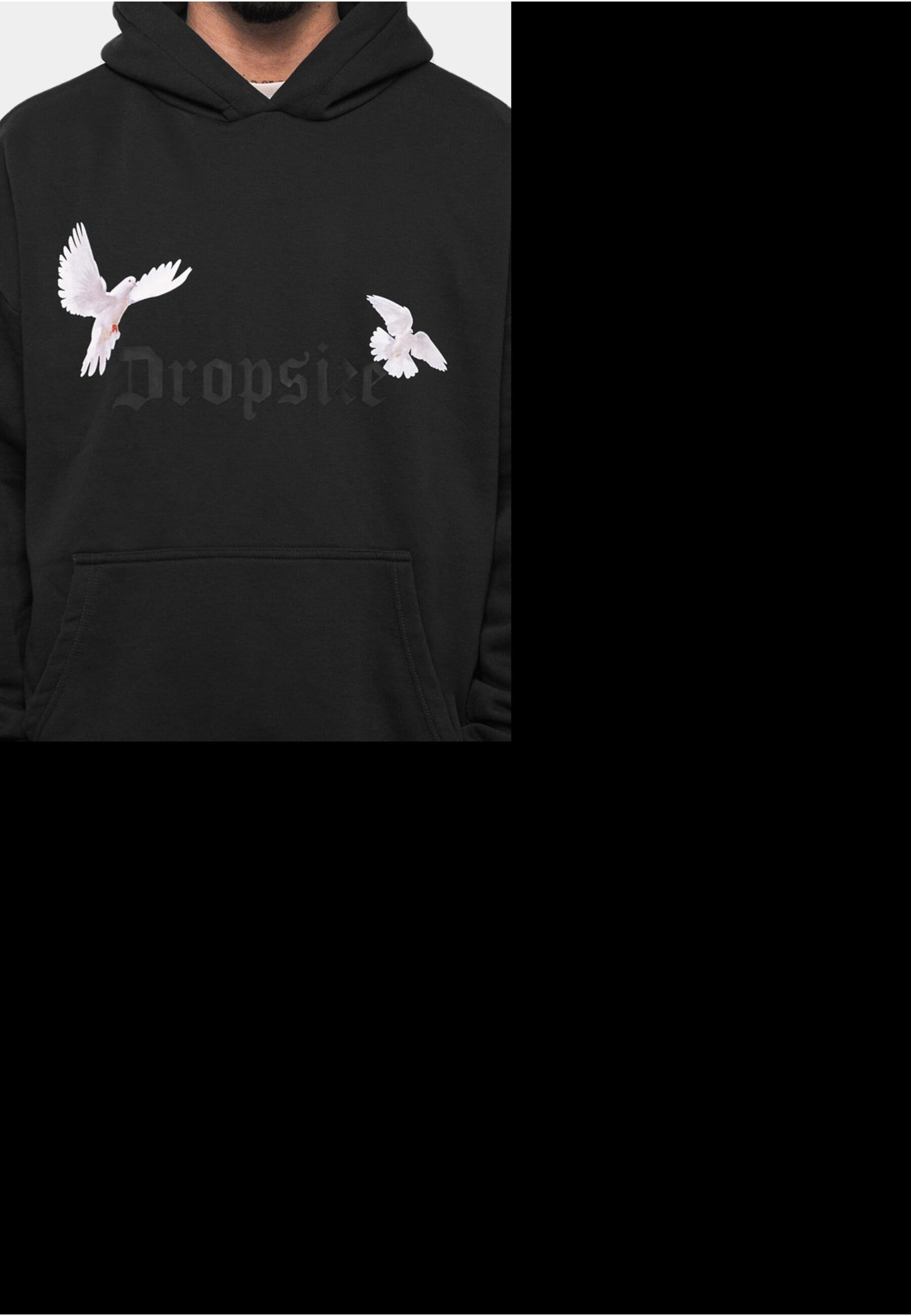 Dropsize Kapuzensweatshirt »Dropsize Herren Heavy Oversize Doves Hoodie«, (1 tlg.)