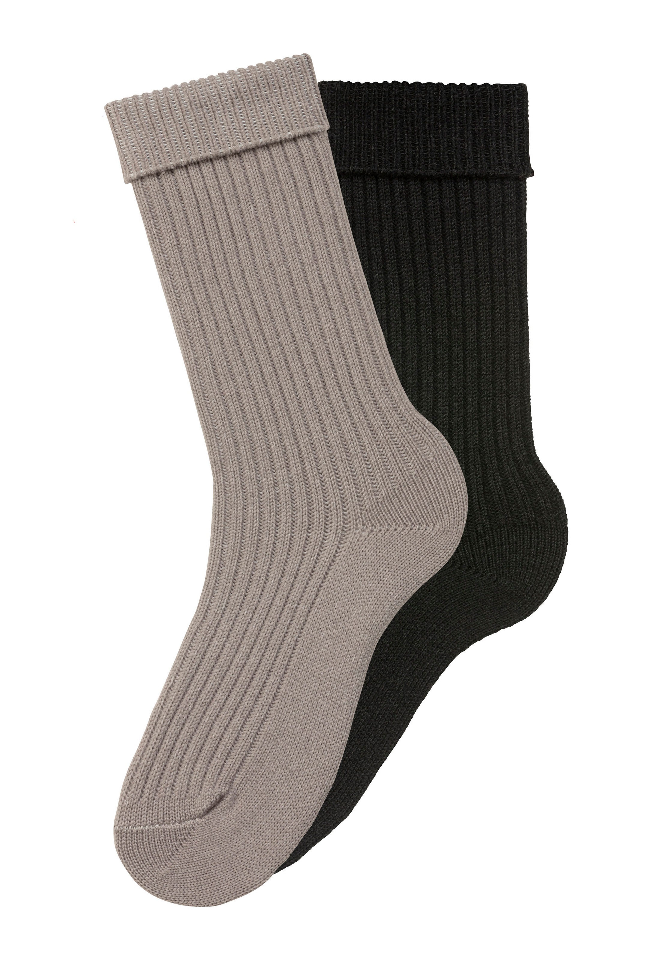 Lavana Socken, (Packung, 2 Paar), in modischem Rippstrick günstig online kaufen
