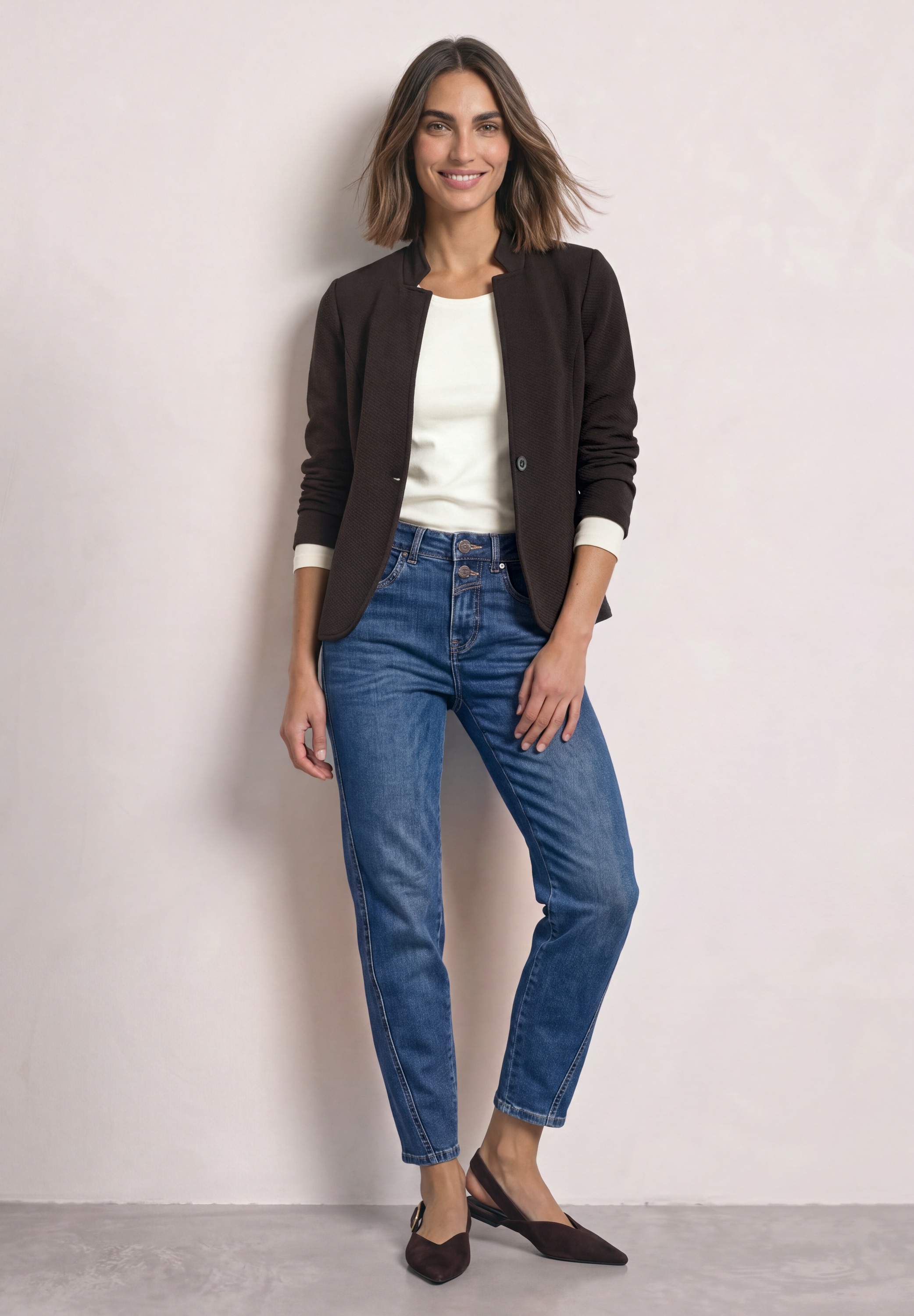 STREET ONE Kurzblazer aus Jersey in Unifarbe