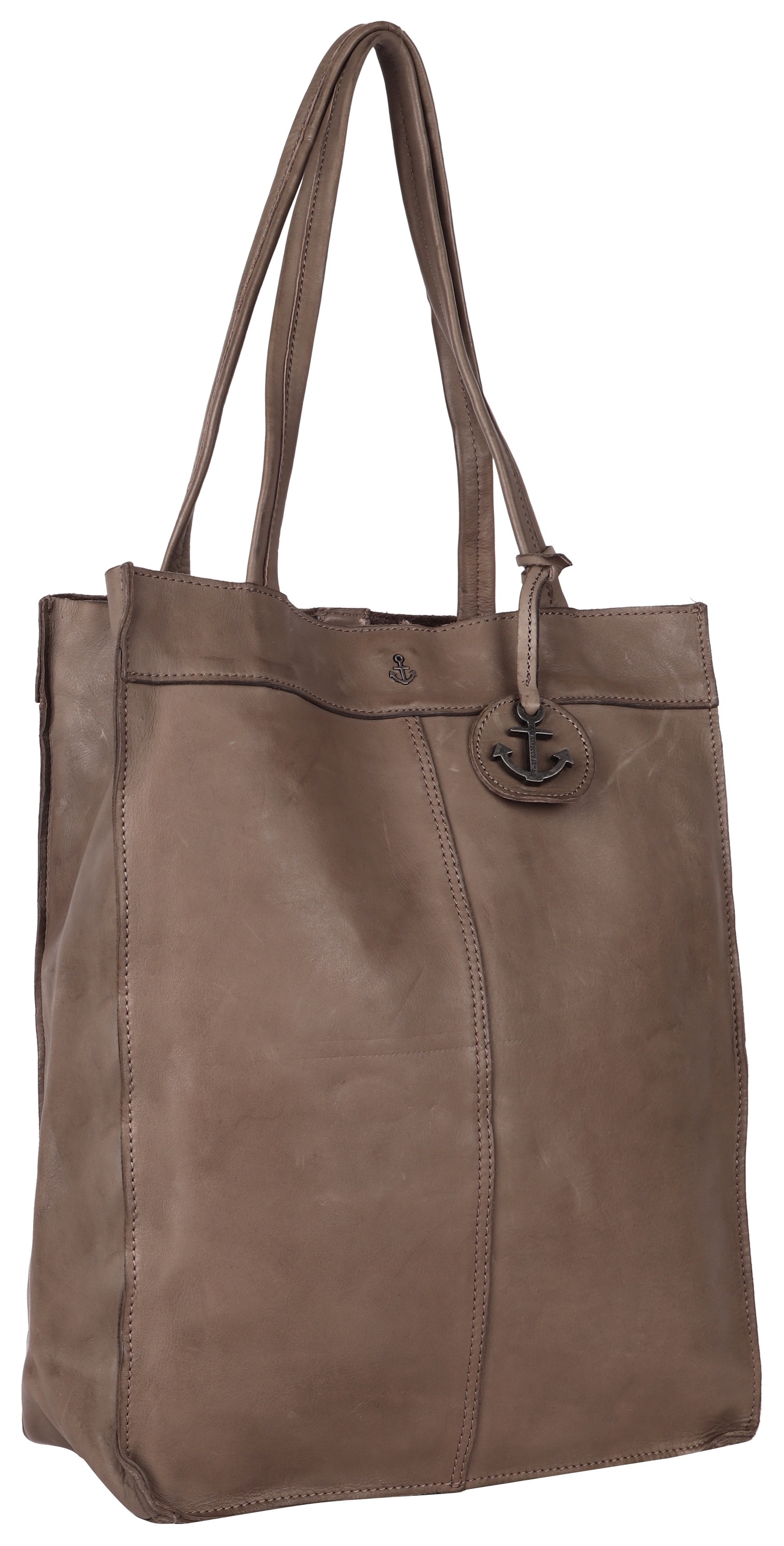 HARBOUR 2nd Shopper »Elbe 1«, aus Leder mit typischen Marken-Anker-Label und Schmuckanhänger