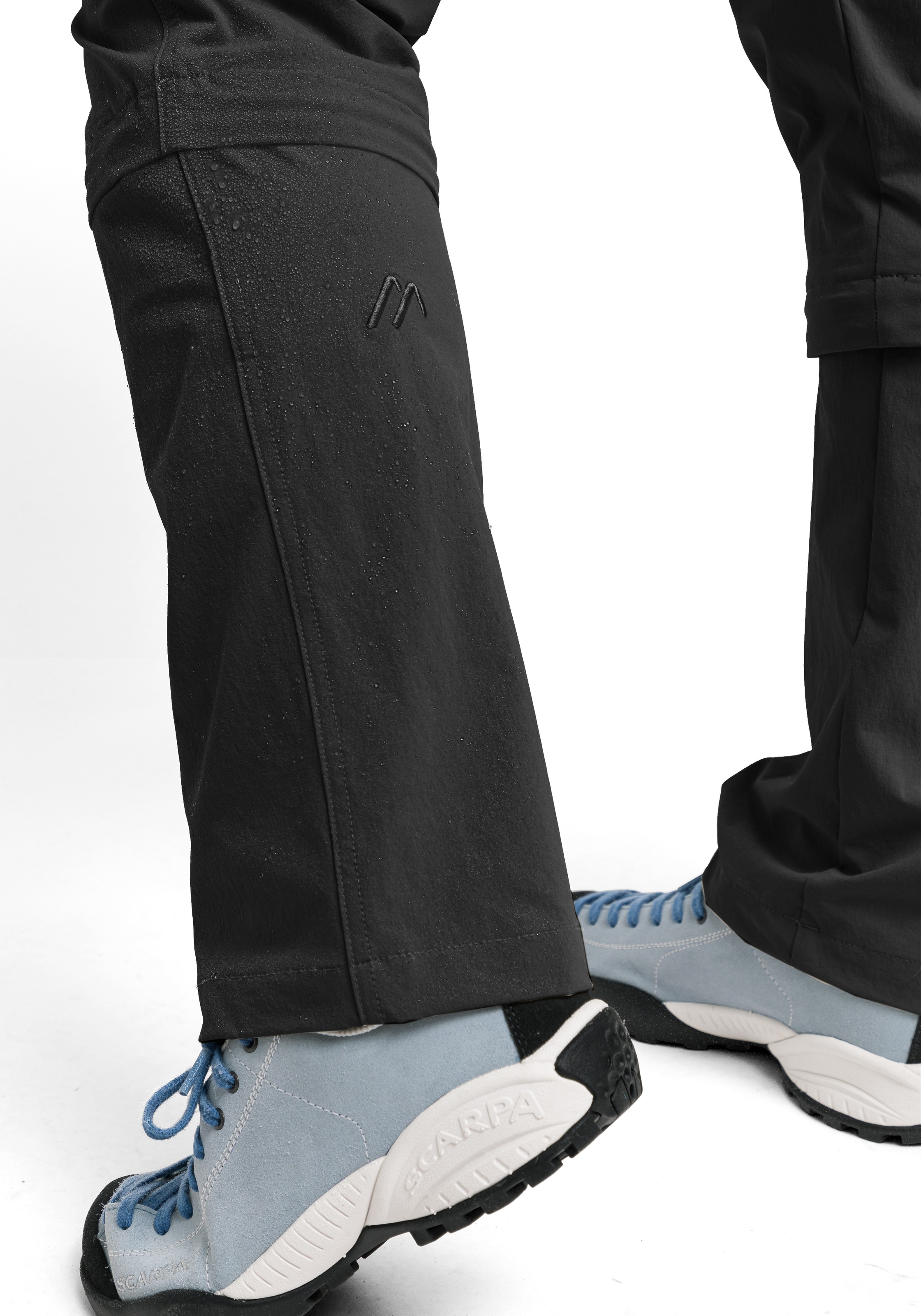 Zip-off-Hose MAIER SPORTS "Da-Zip Off Hose el. Arolla", Damen, Gr. 17, K-Gr, schwarz, Obermaterial: 90% Polyamid, 10% Elasthan, Hosen 6