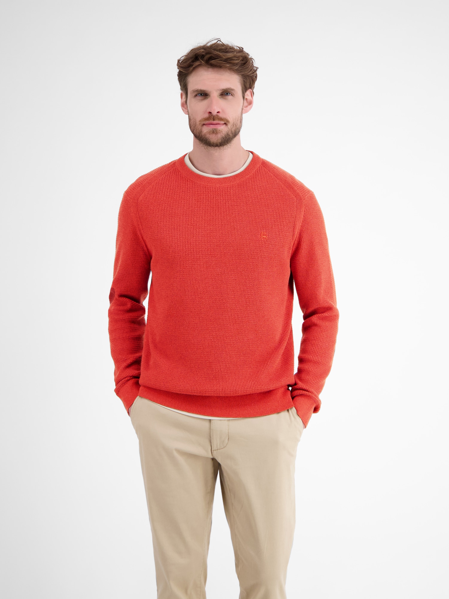 LERROS Strickpullover "LERROS Herren Strickpullover in Strukturqualität" günstig online kaufen