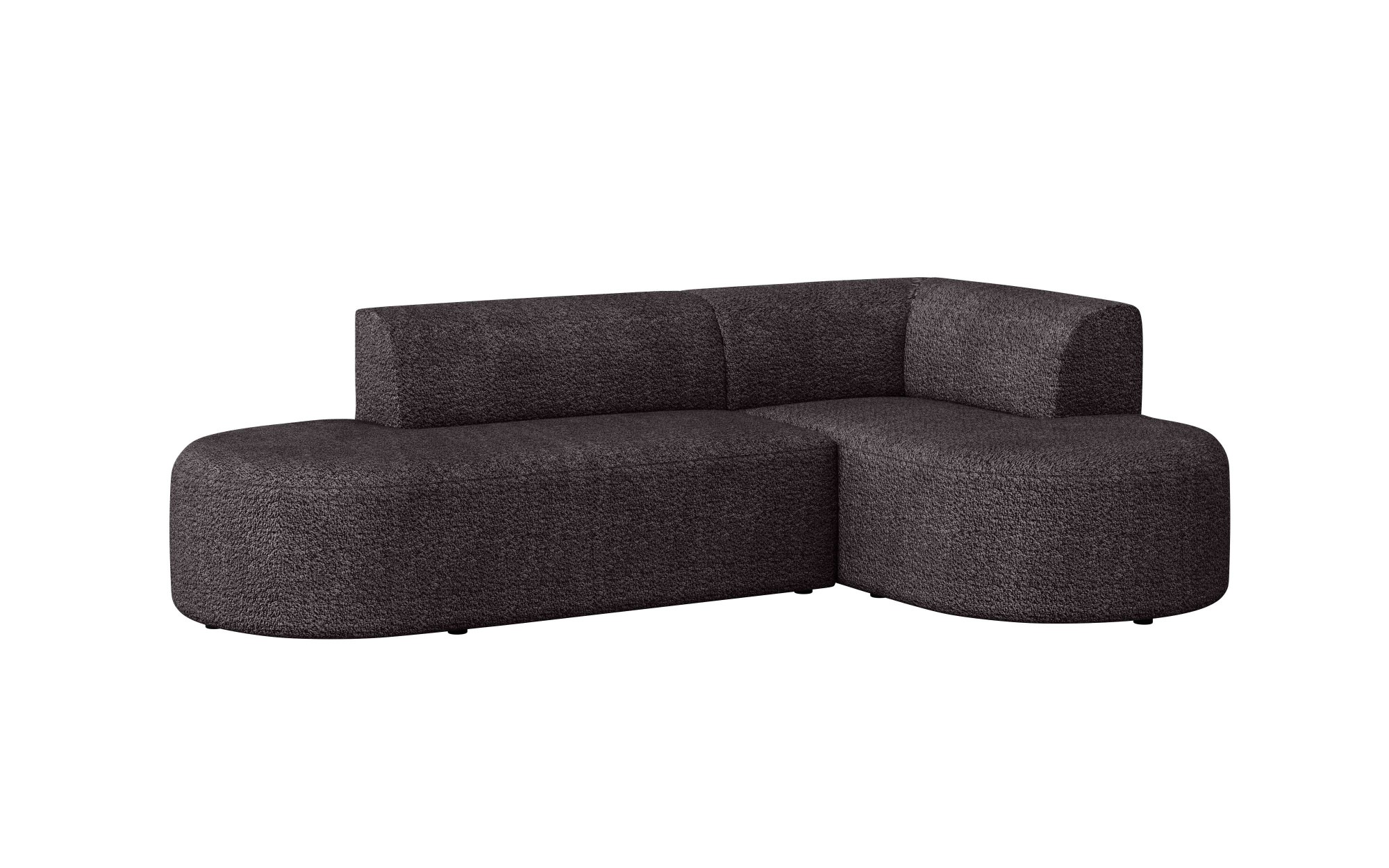 andas Ecksofa »Ecksofa Tvinne mit Ottomane links oder rechts bestellbar«, L-Form, mit Wellenunterfederung, BxTxH 260x170x73 cm