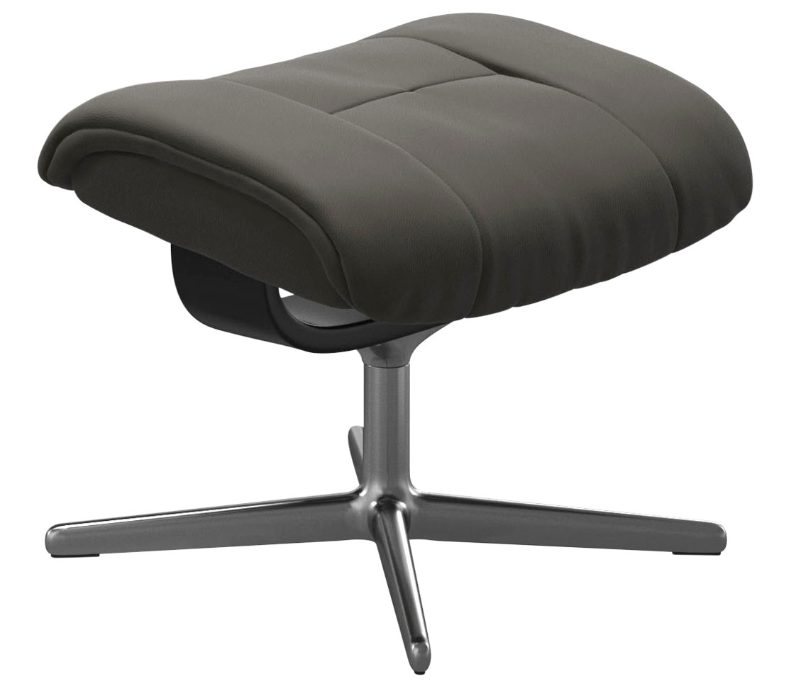 Stressless Fußhocker "Mayfair", mit Cross Base, Größe S, M & L, Holzakzent Schwarz