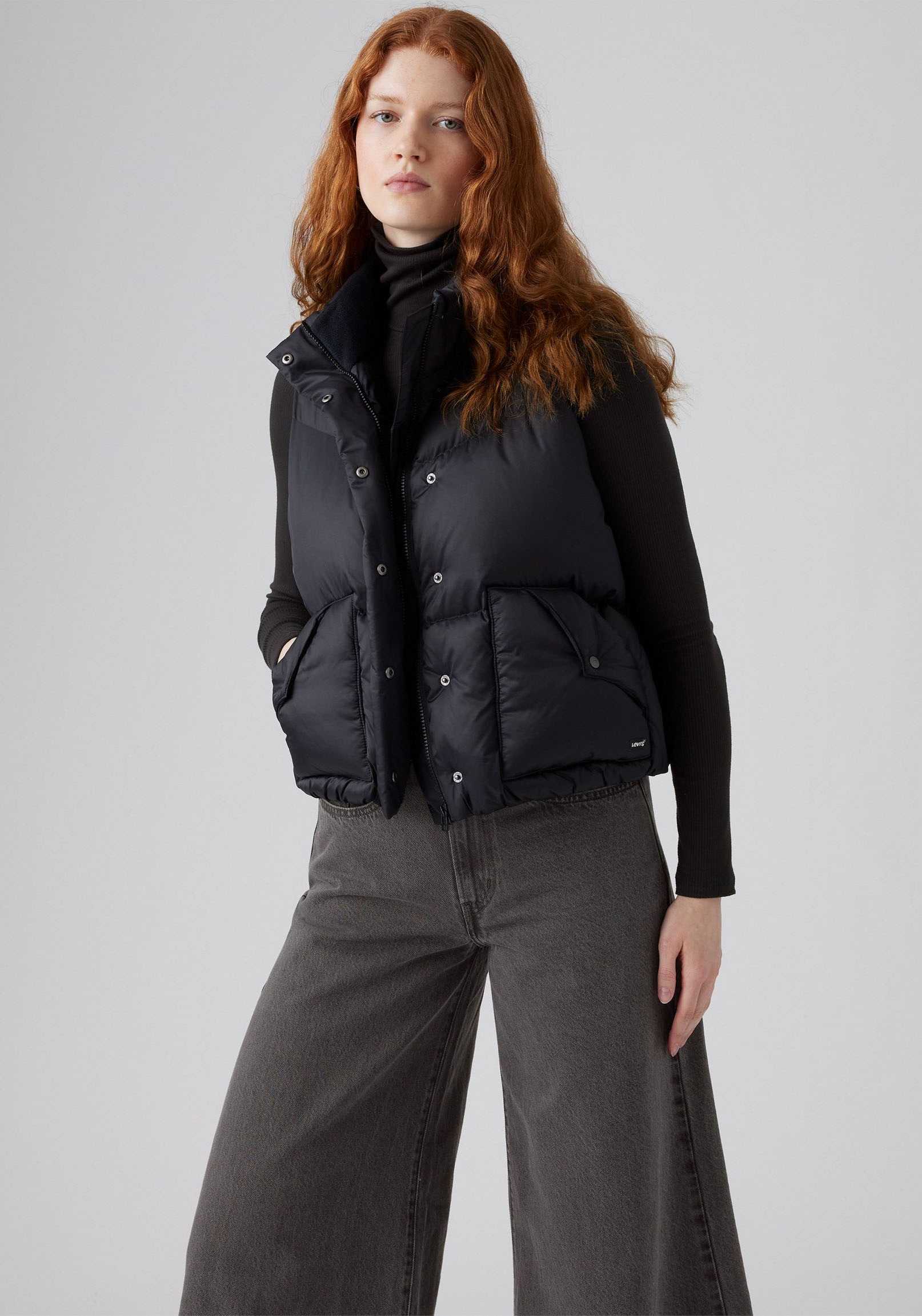 Levi's® Steppweste »WESTERN«, Pflegeleichtes, wärmendes Material