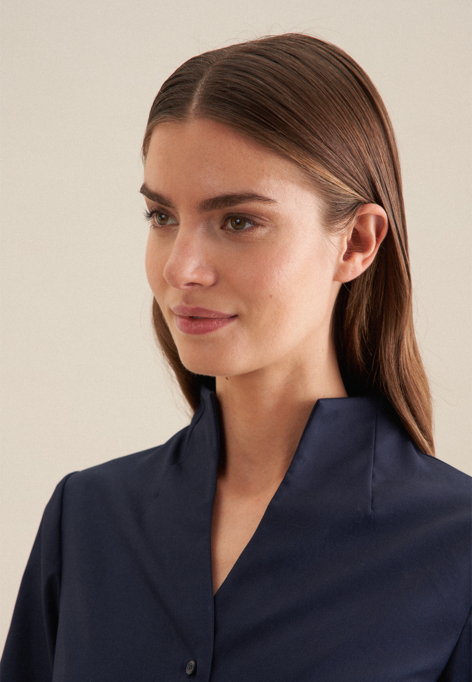 seidensticker Klassische Bluse, Uni