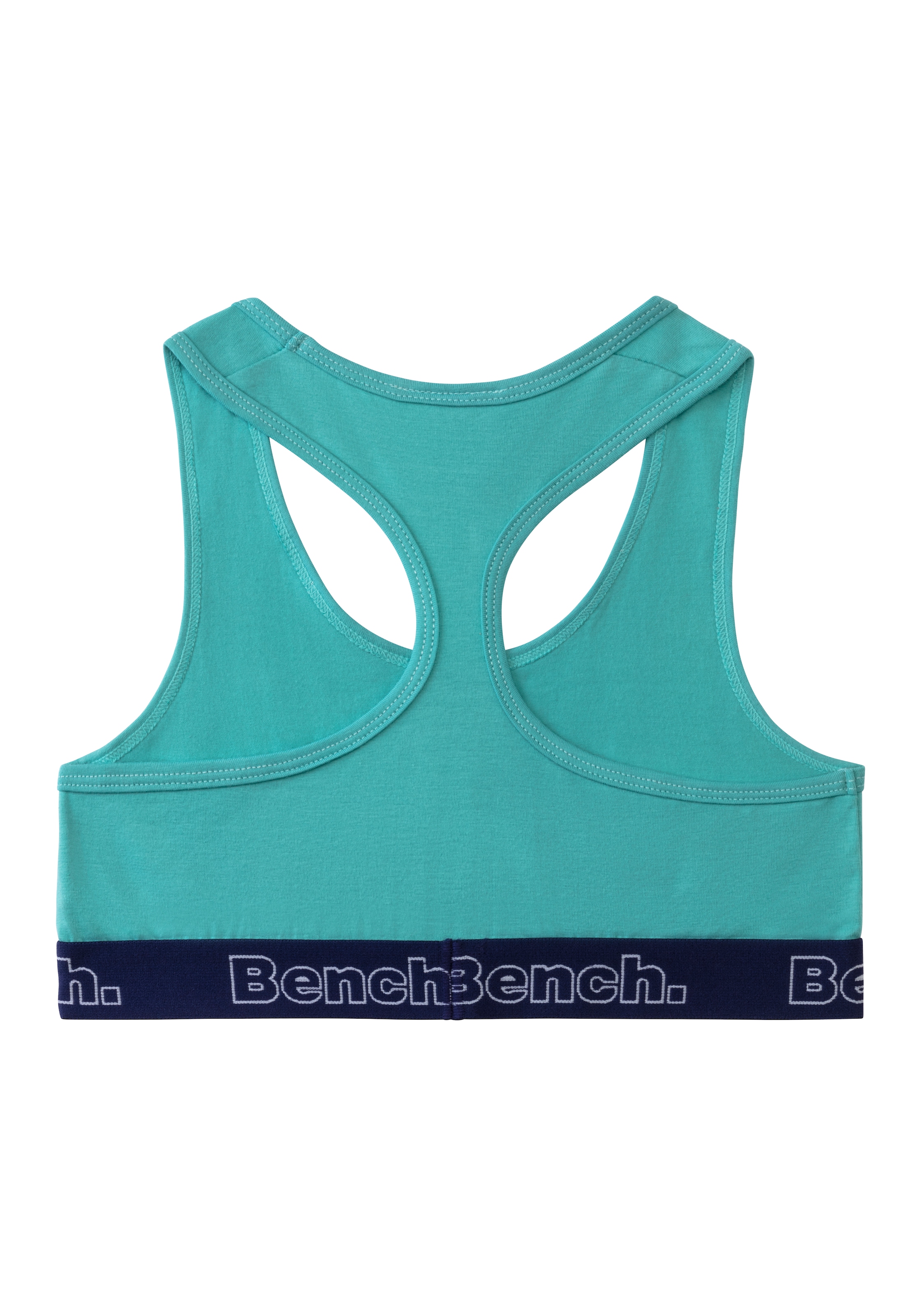 Bench. Bustier, mit kontrastfarbigem Bündchen und Racerback