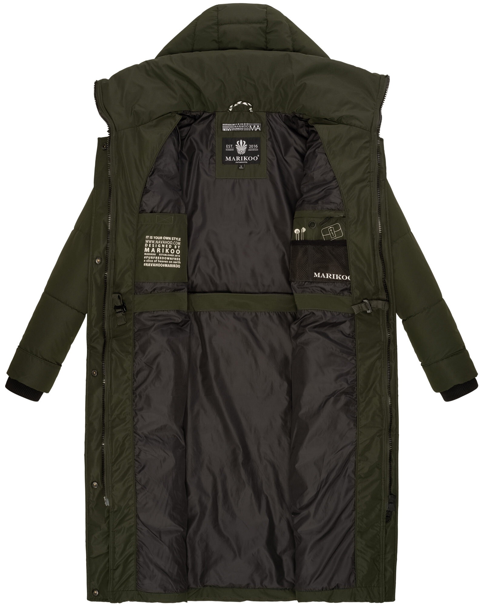 Marikoo Winterjacke »Ayumii«, mit hohem Stehkragen