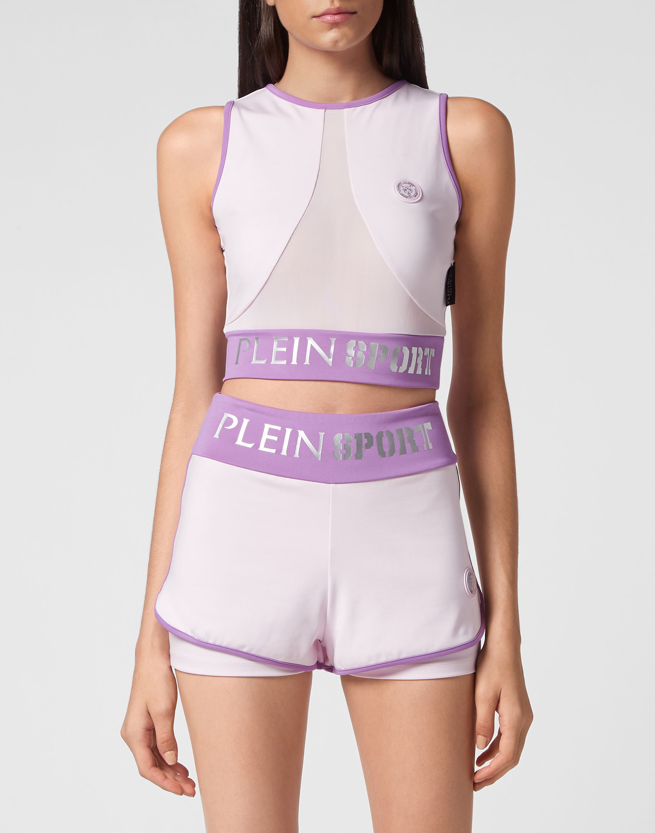 PLEIN SPORT Lauftop "Sport Top Cropped Top"