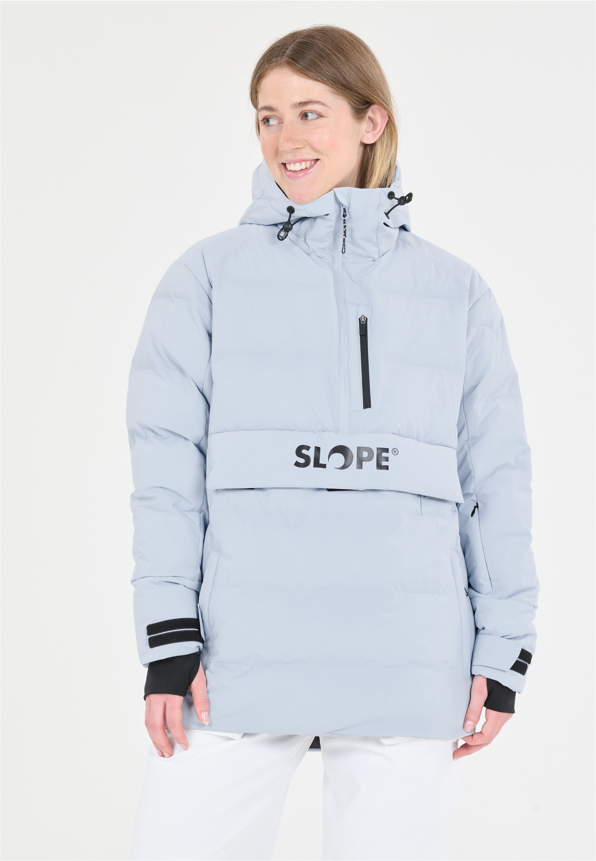 SLOPE Damen Skijacke "Thumper"hellblau, Gr. L, unifarben, 100% Polyester, Jacken, mit wasserdichter Membran