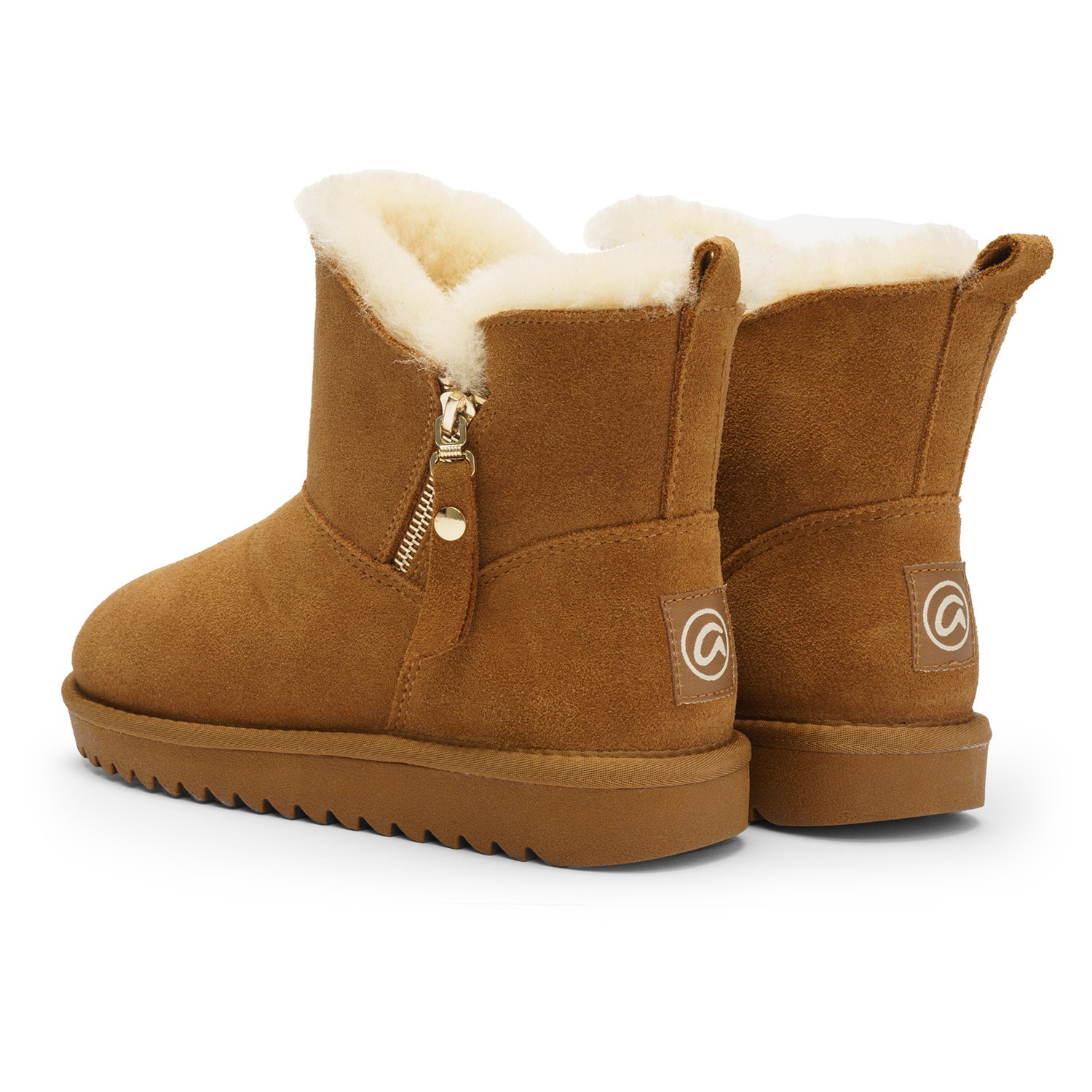 Ara Alaska Short Zip Winter Boots Cognac 37 3