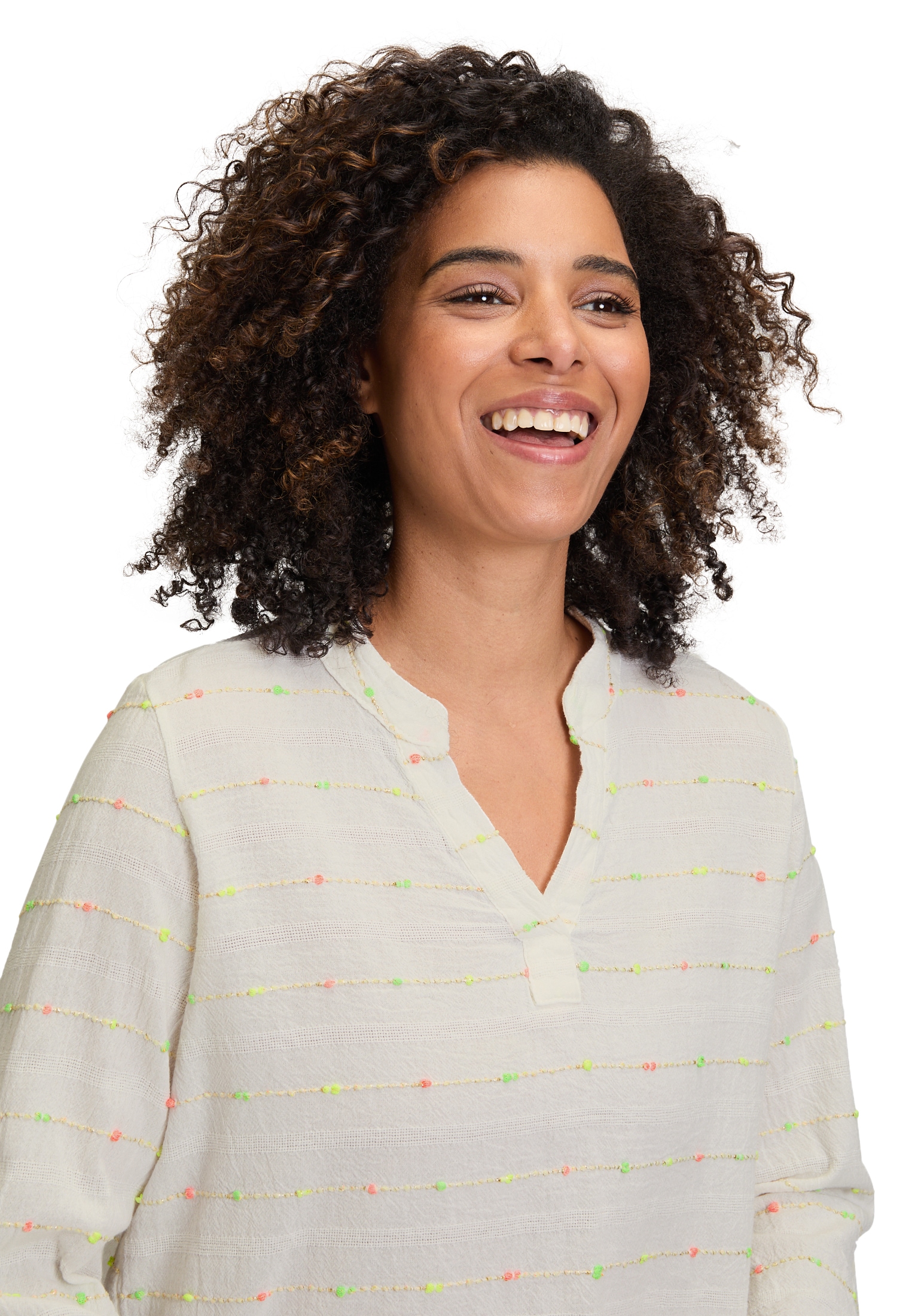 Cartoon Schlupfbluse »Cartoon Casual-Bluse mit Lurexfaden«