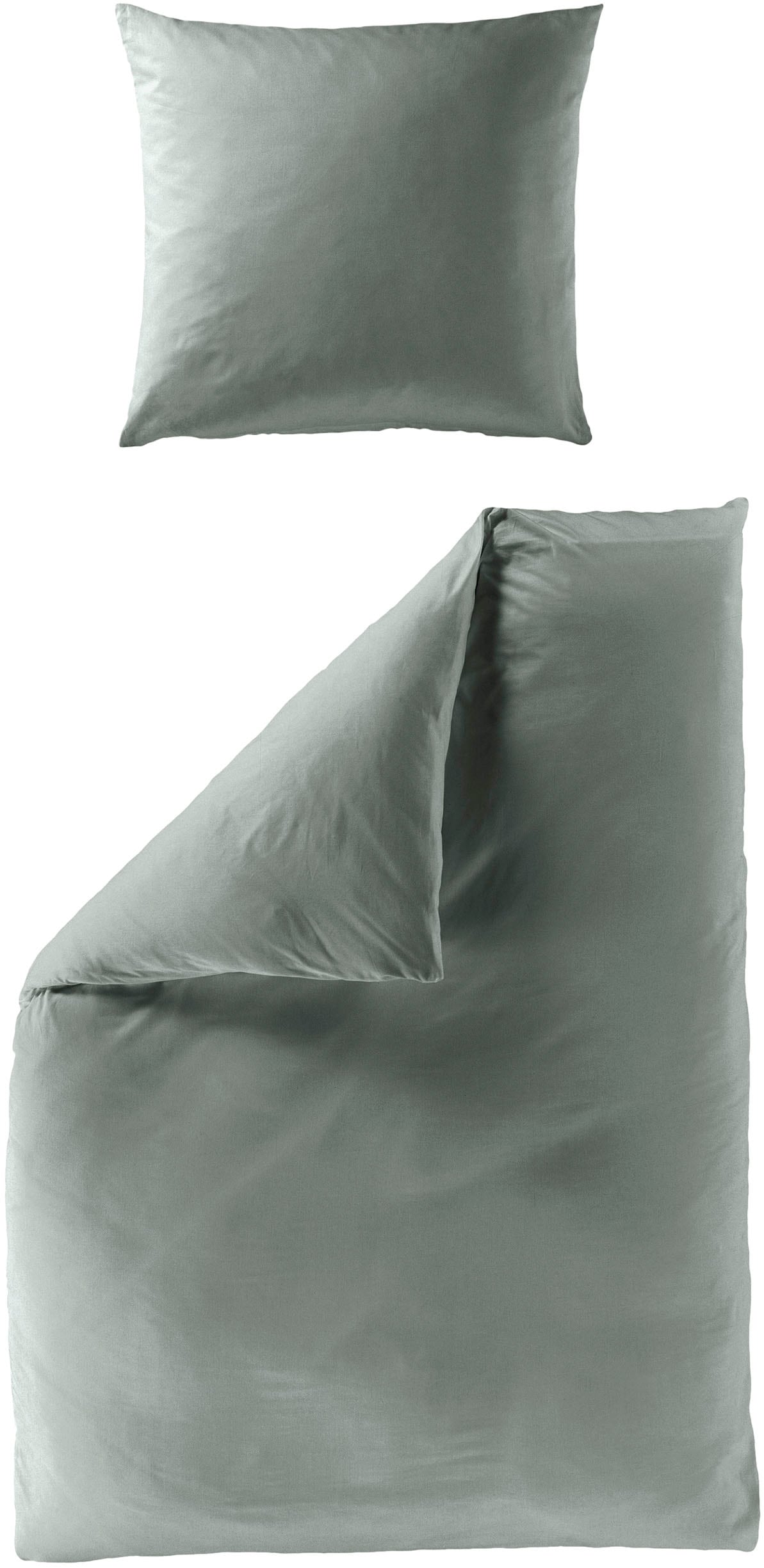BIERBAUM Bettwäsche "Biber Uni" 3 Stk. tlg. Schlichtes Unidesign: Zeitlos u günstig online kaufen