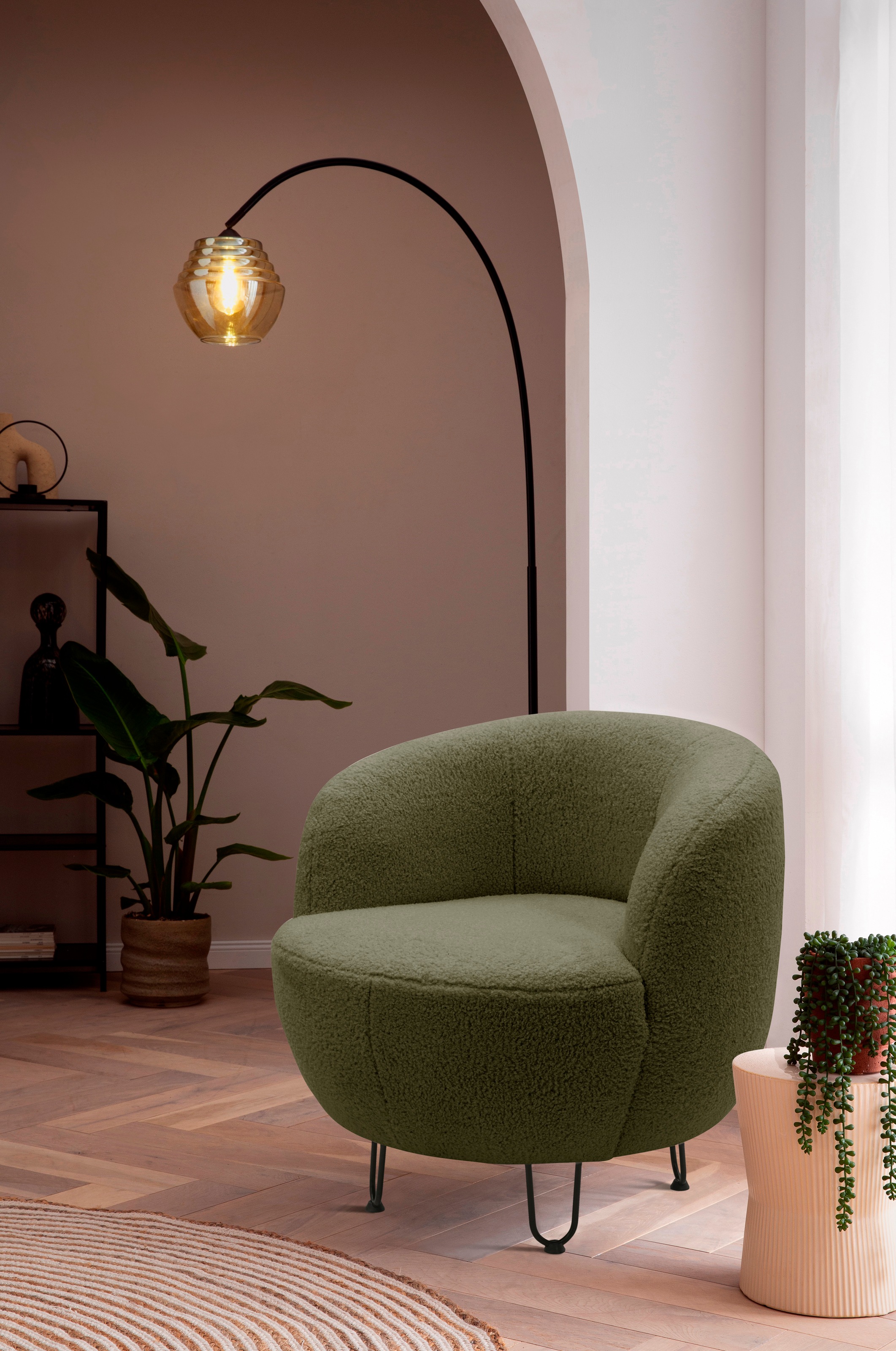 Home affaire Sessel "Anjuli Lieferzeit nur 2 Wochen" Runde Form, perfektes günstig online kaufen