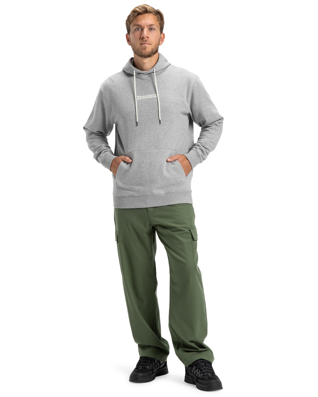 DC Shoes Worker Baggy Cargo Chinos Bronze Green 38 5