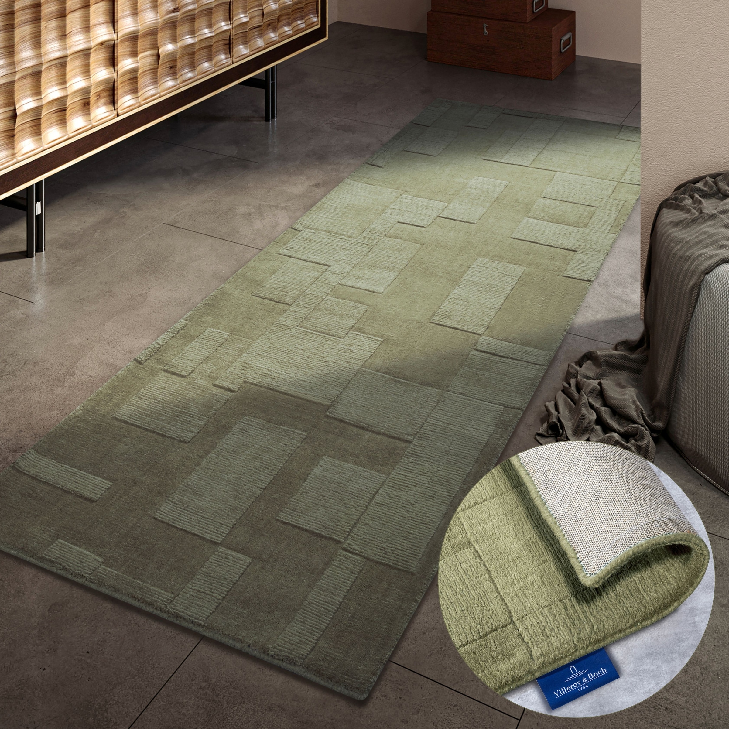 Villeroy & Boch Wollteppich "Wilhelmine" rechteckig 10 mm Höhe Läufer, hand günstig online kaufen