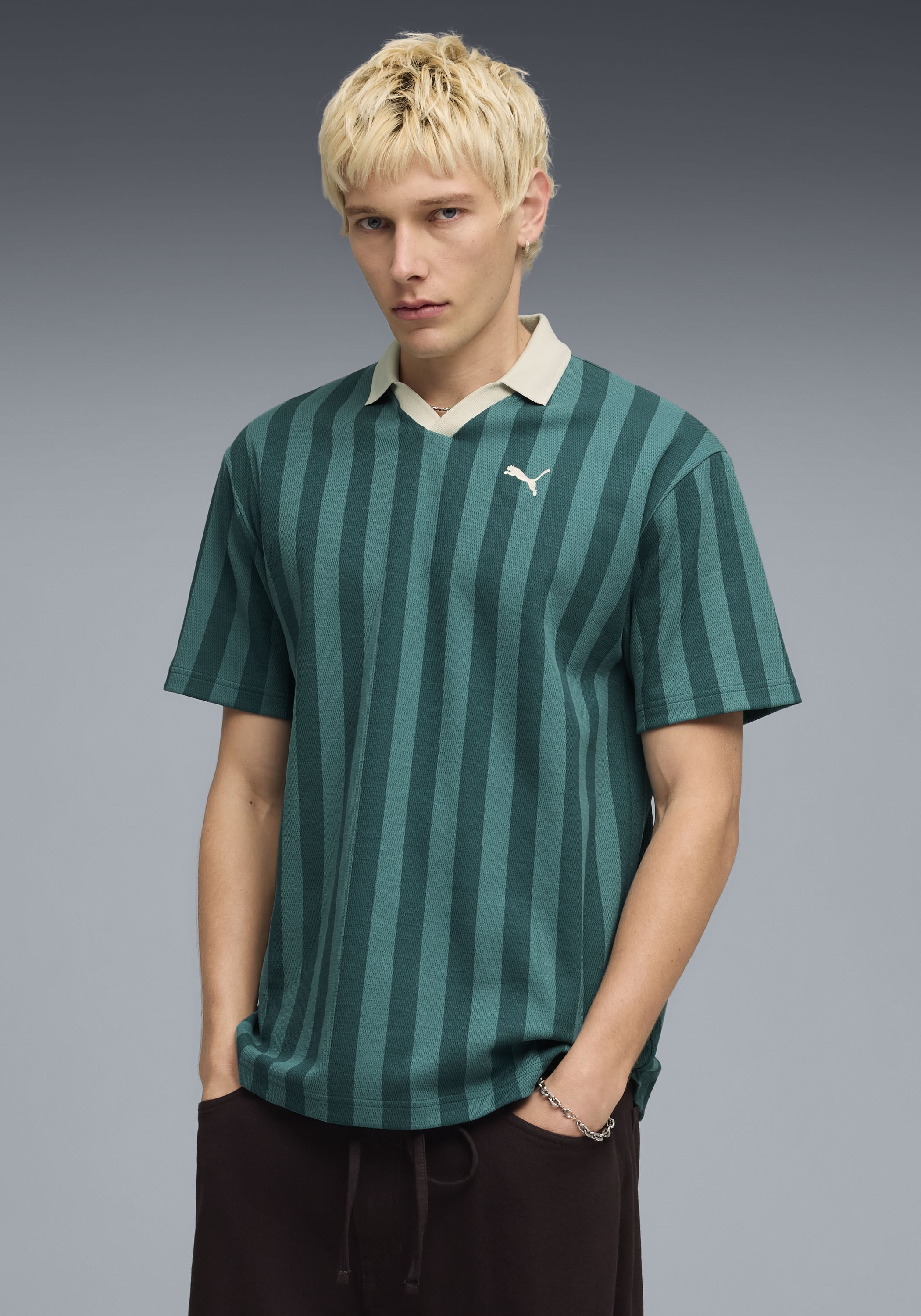 PUMA T-Shirt "CLASS RELAXED PINNACLE POLO" Kurzarm-Design, Rundhalsausschni günstig online kaufen