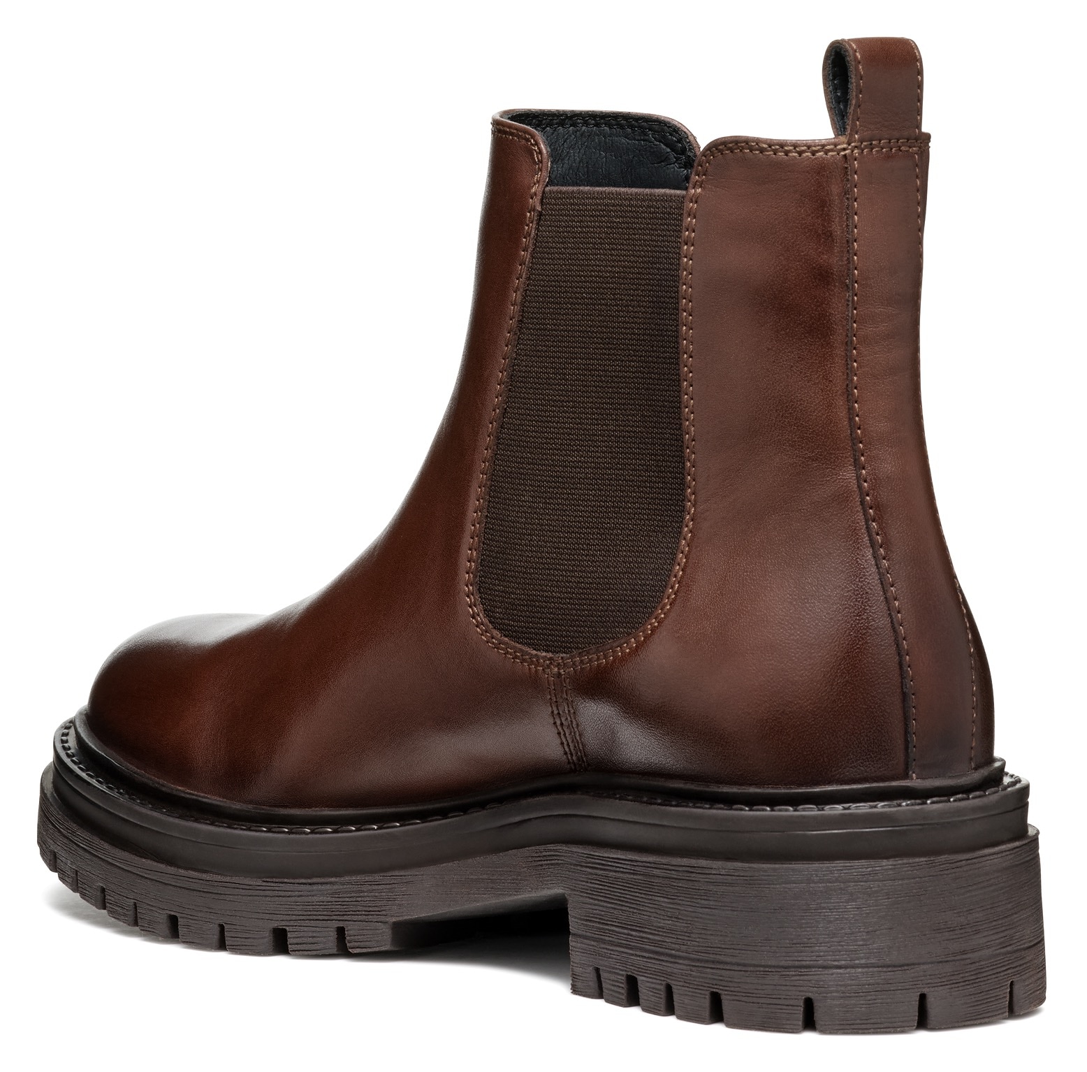 Geox Chelseaboots »D IRIDEA B«, Chunky Boot, Plateau Stiefelette mit modischem Blockabsatz