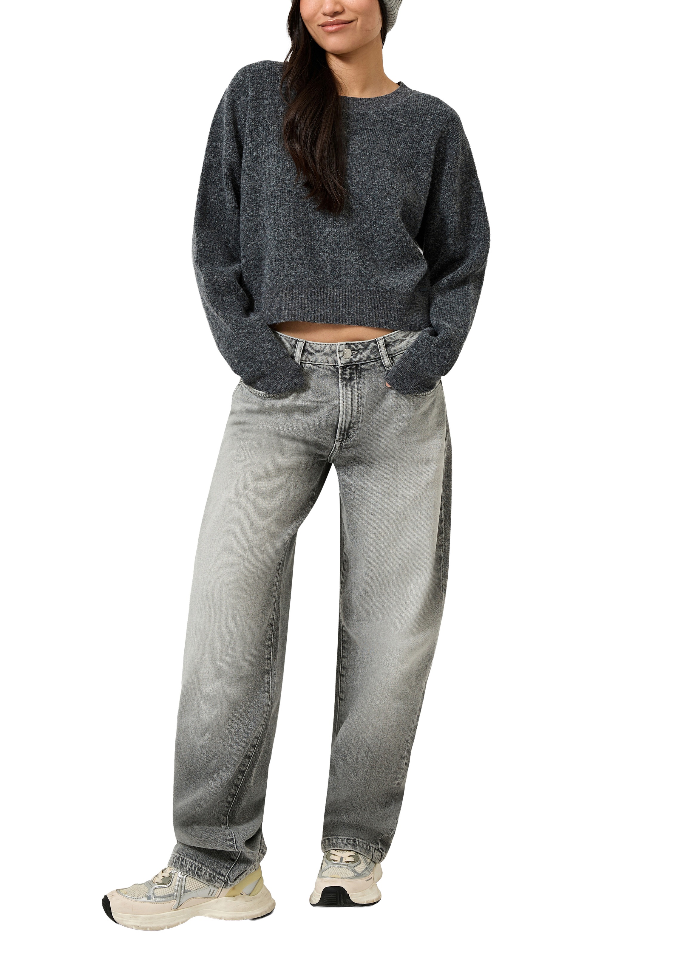 QS 5-Pocket-Hose  Barrel Leg Jeans mit Stretch