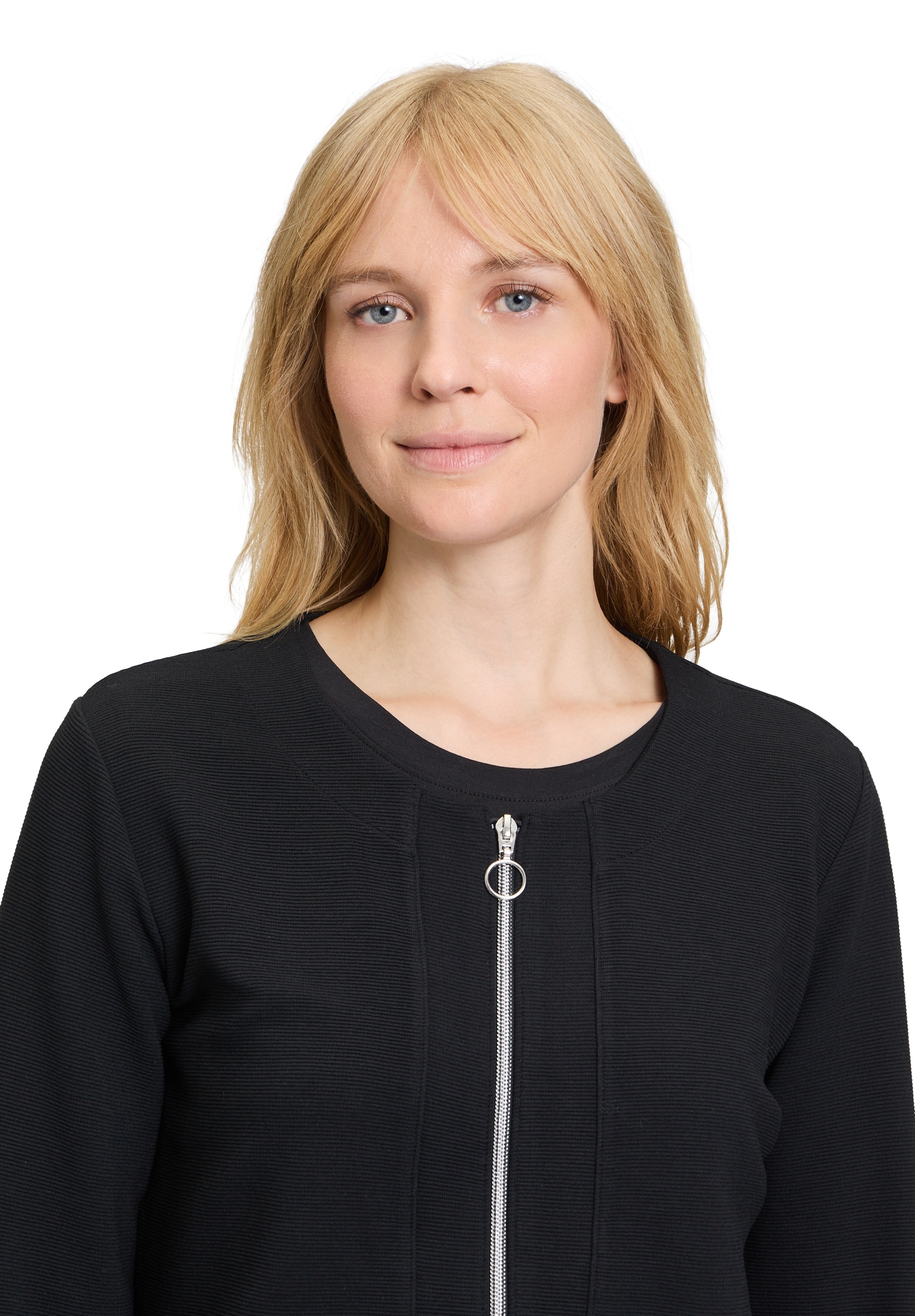 Betty Barclay Sweatjacke »Betty Barclay Damen Shirtjacke mit Struktur«, Taschen