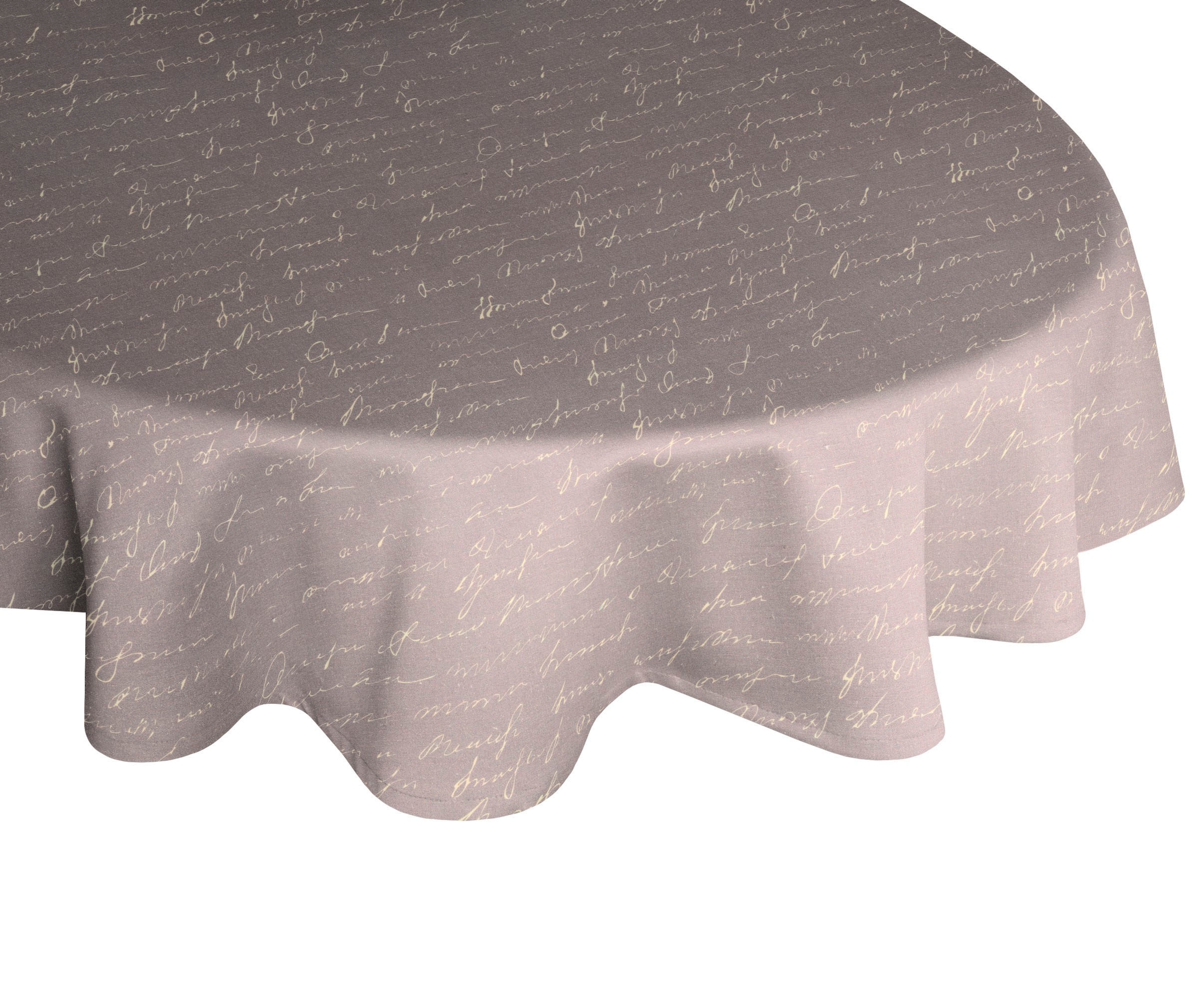 Tischdecke ADAM, B:220cm L:145cm, lila, Bio-Baumwolle, Leinen, Tischdecken, "Scribble", aus Leinen und Bio-Baumwolle,Made in Germany