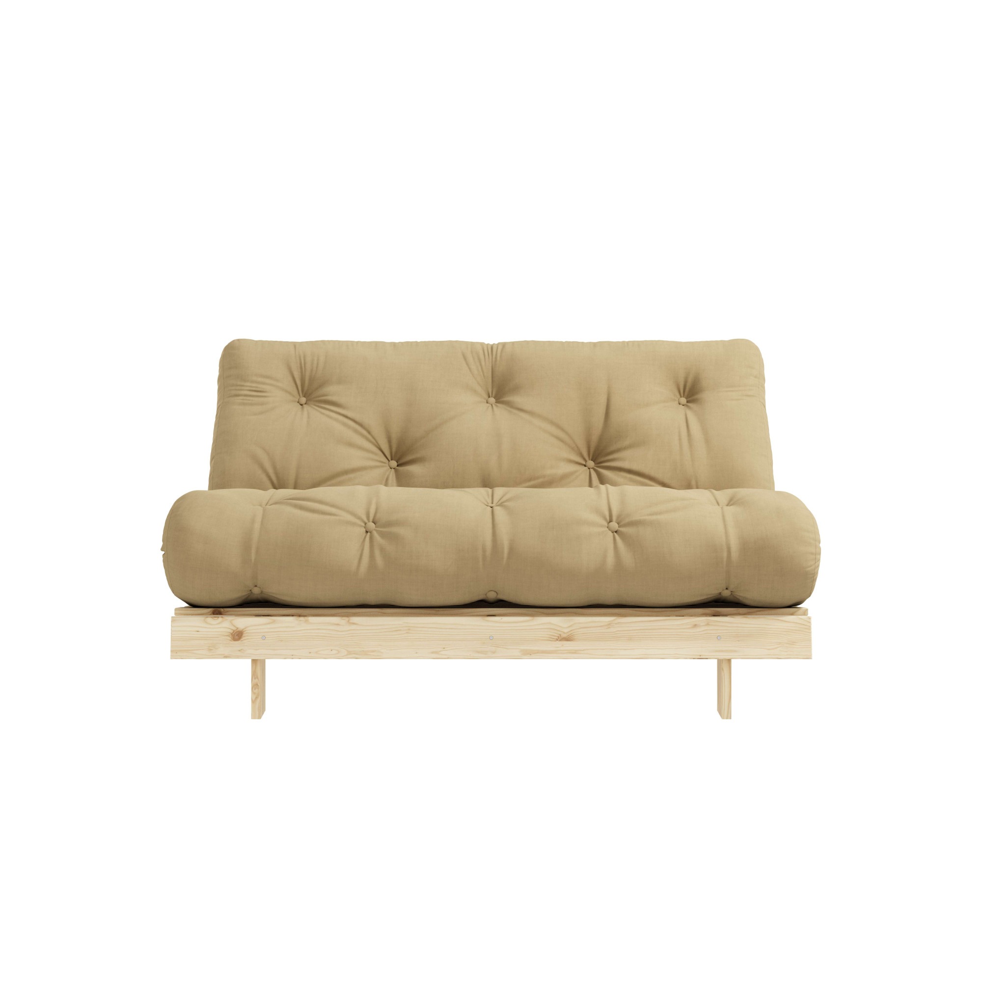 Karup Design Daybett "Roots Sofa Bed, Schlafsofa, Bettfunktion, FSC-Massivholz" Inkl. Futonmatratze, Made in Europe, langlebig, B: 140 oder 160 cm